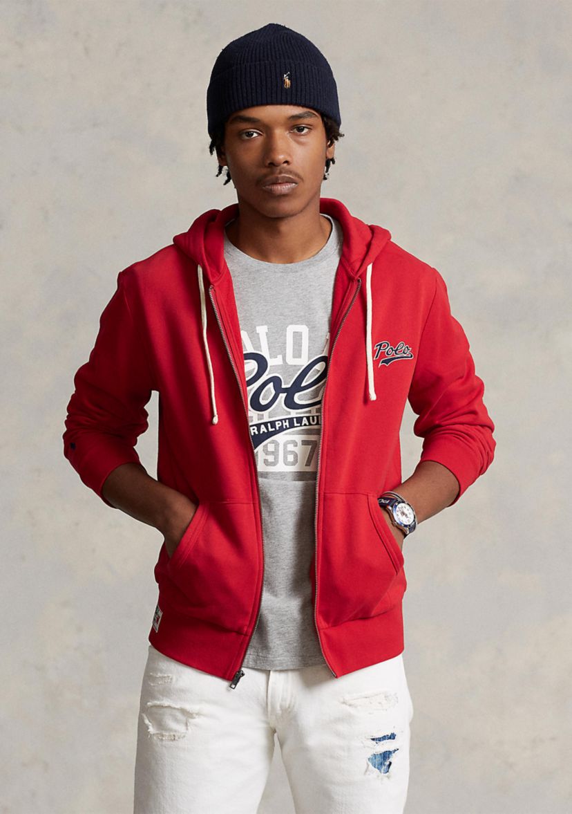Stacked Logo Fleece Full Zip Hoodie