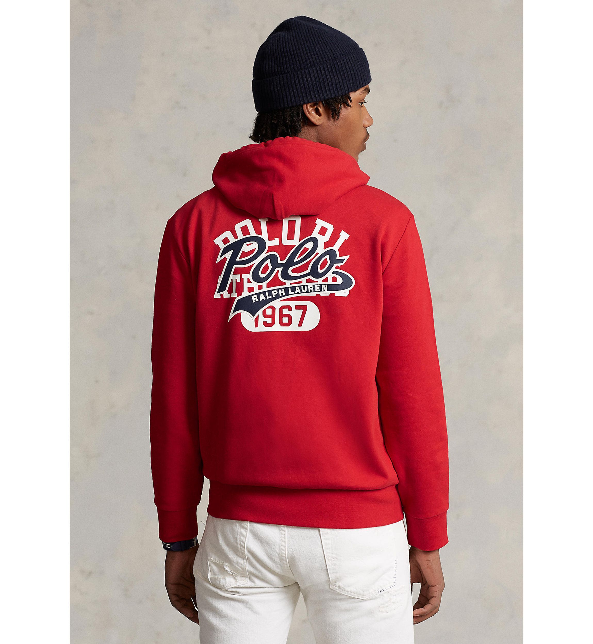 Stacked Logo Fleece Full Zip Hoodie