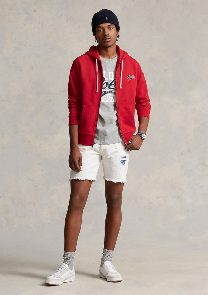 Stacked Logo Fleece Full Zip Hoodie