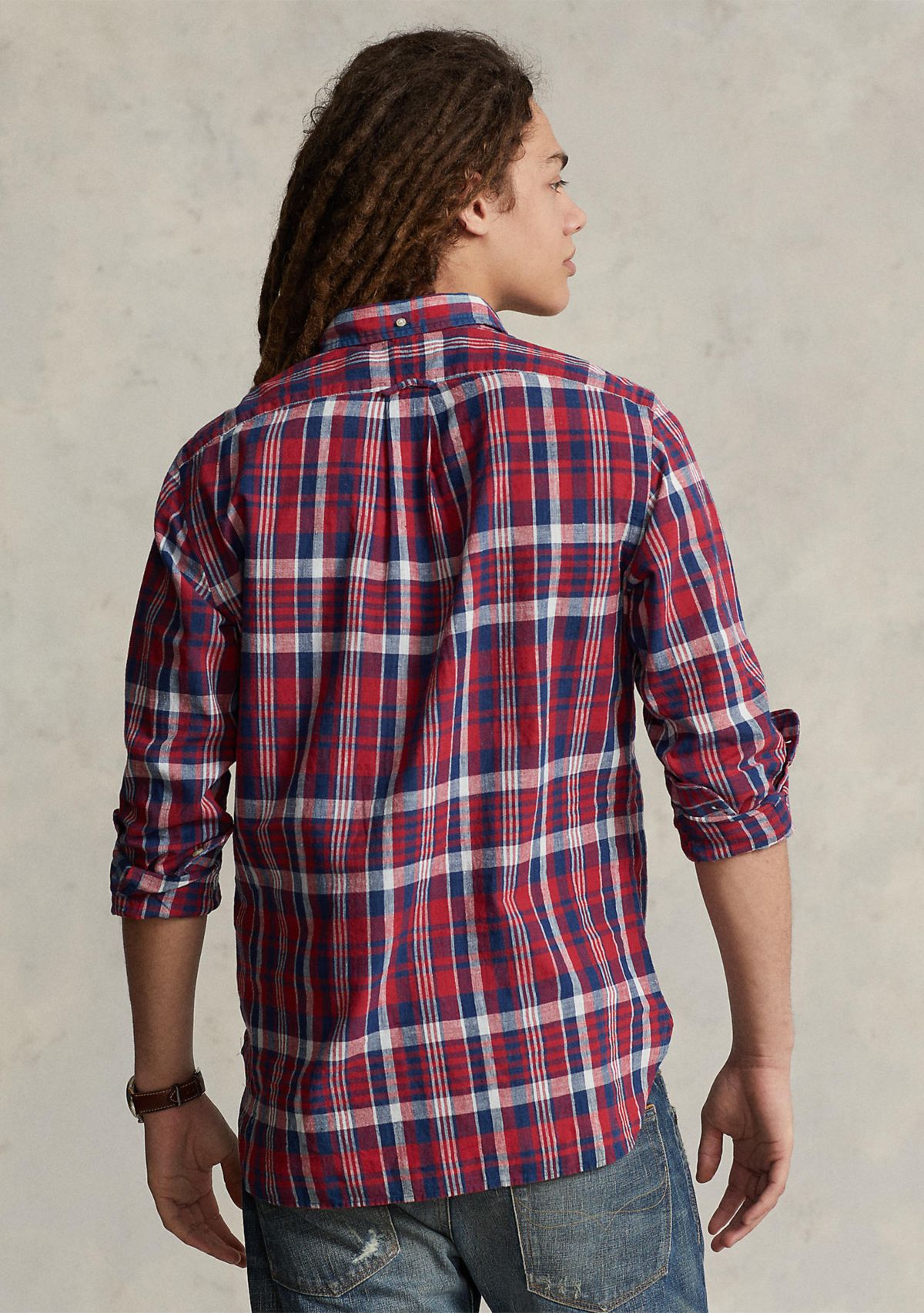 Classic Fit Madras Popover Shirt