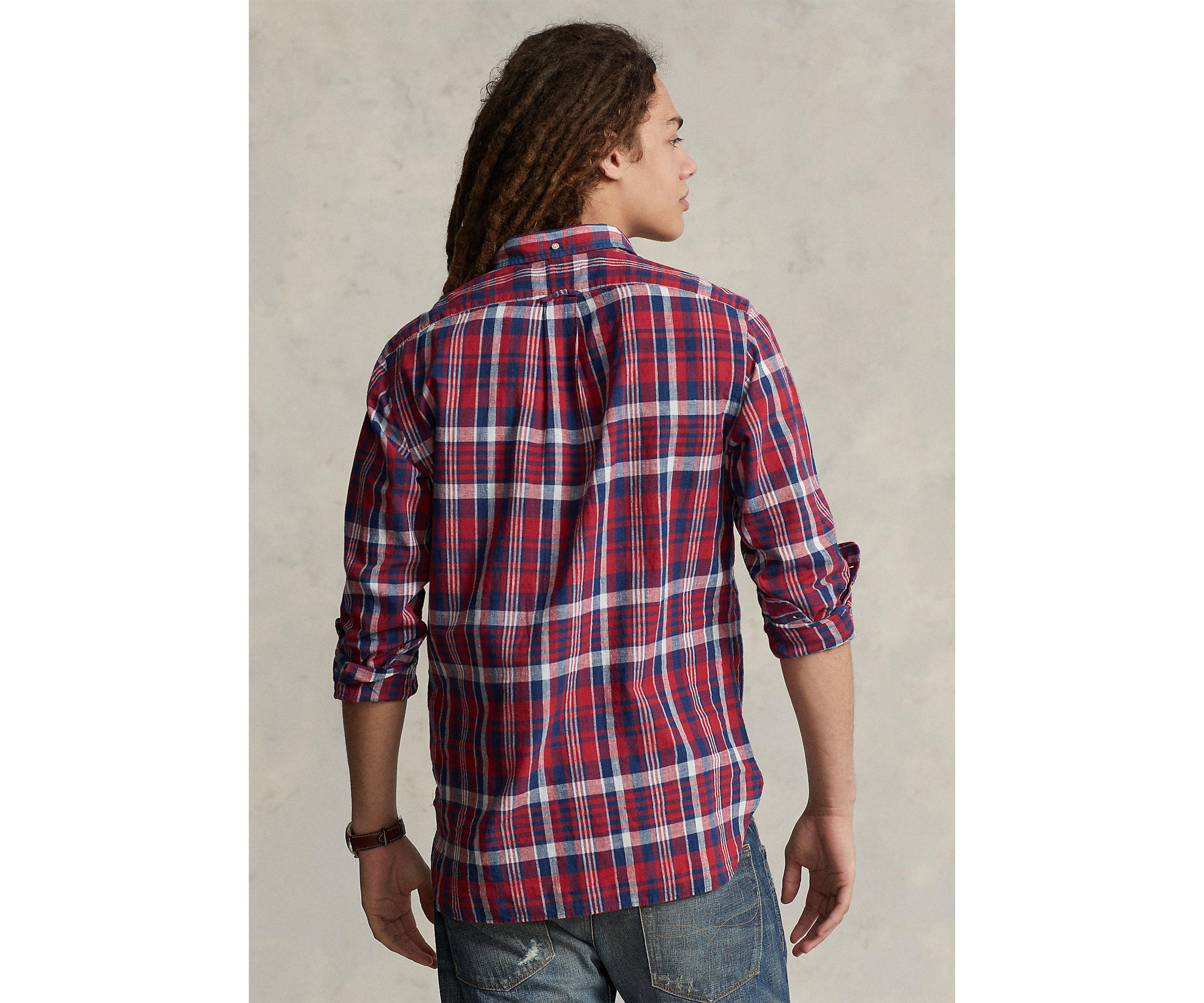 Classic Fit Madras Popover Shirt