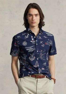 Polo Ralph Lauren Men's Classic Fit Nautical Print Oxford Shirt