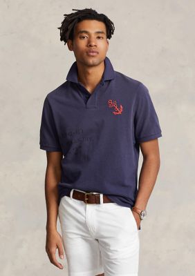 Polo Ralph Lauren Men's Classic Fit Mesh Graphic Polo Shirt