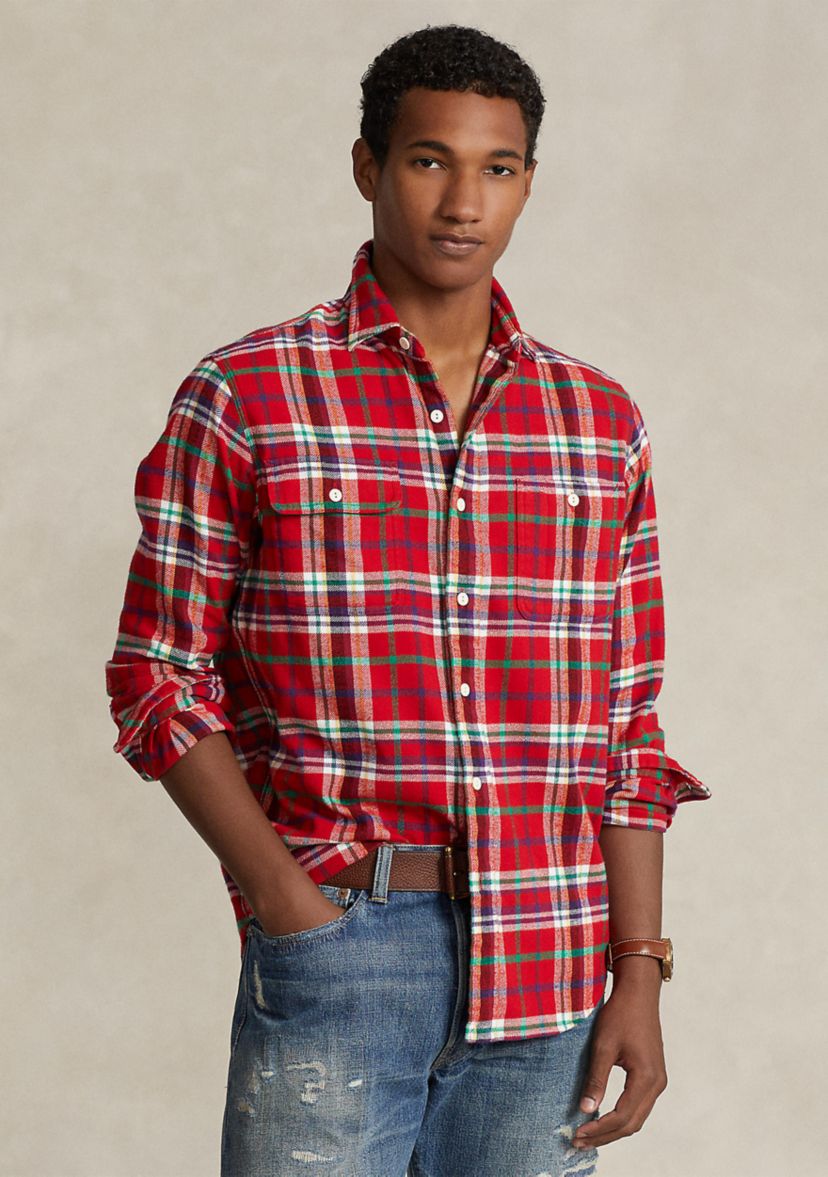 Classic Fit Plaid Flannel Workshirt