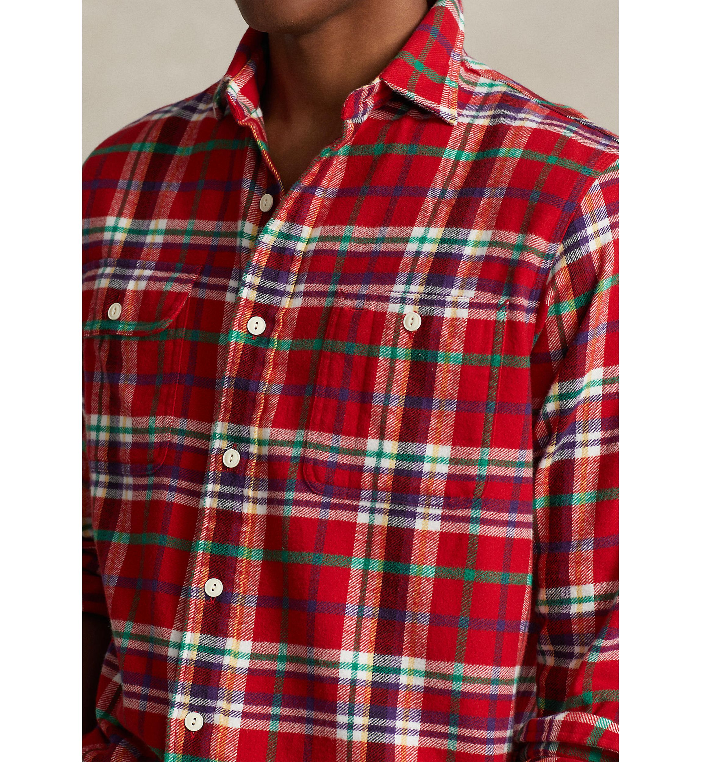 Classic Fit Plaid Flannel Workshirt