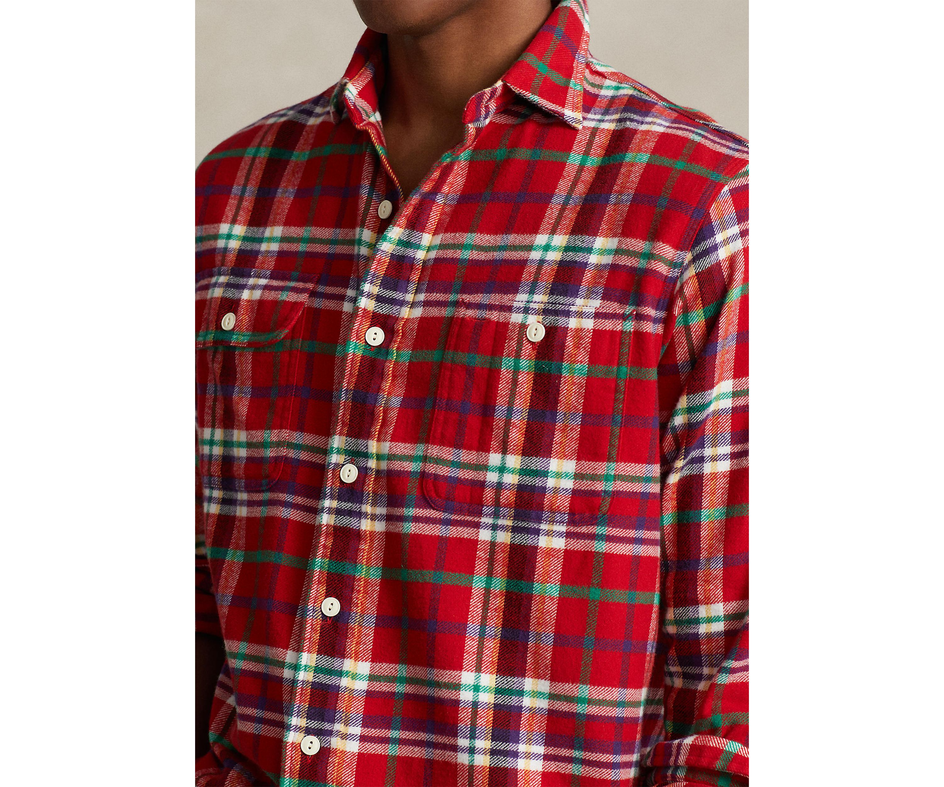 Classic Fit Plaid Flannel Workshirt