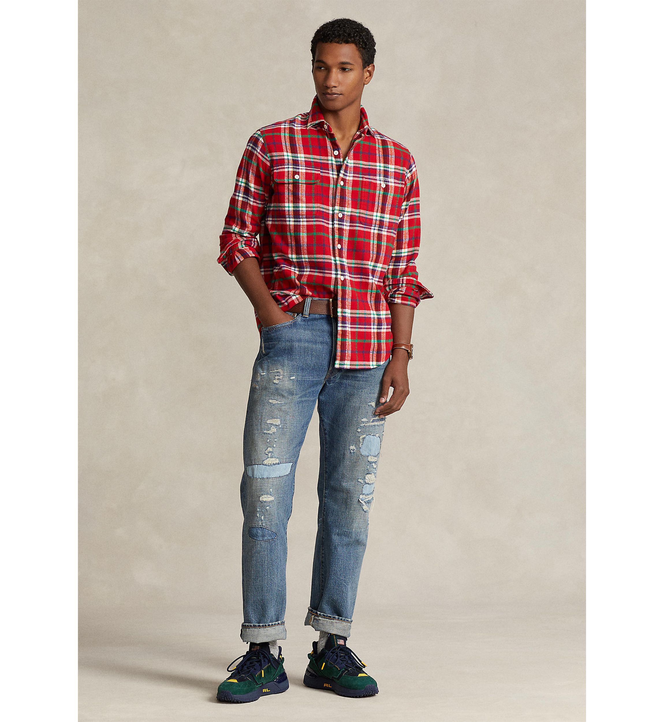 Classic Fit Plaid Flannel Workshirt