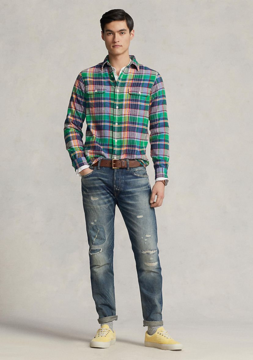 Classic Fit Plaid Flannel Workshirt