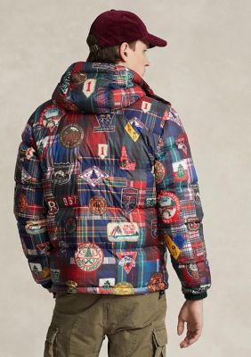 Men's Camping and National Park Print Pattern Bomber Jacket