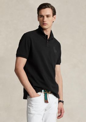 Polo Ralph Lauren Men's Classic Fit Leather Pony Mesh Polo Shirt