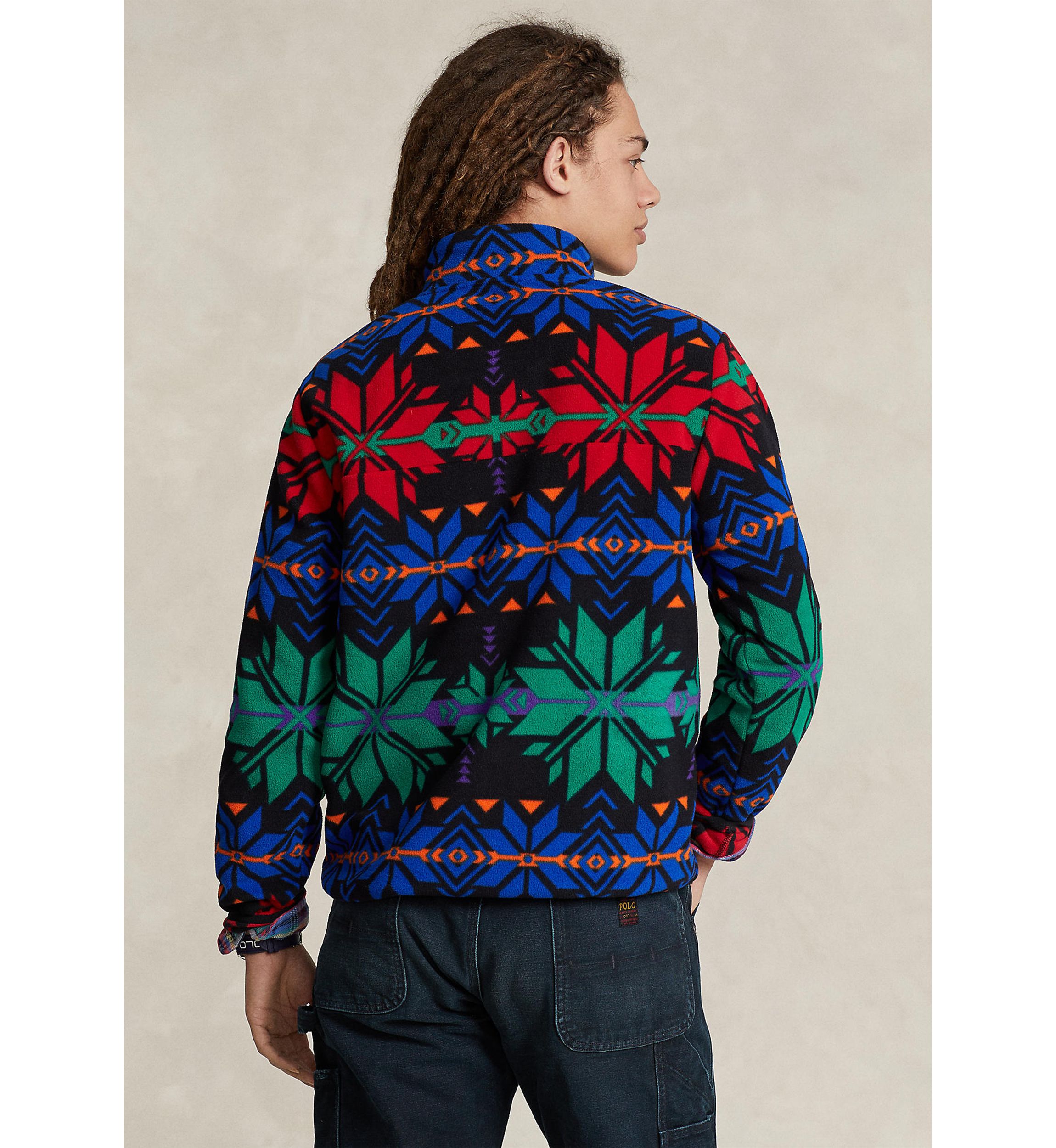 Snowflake Brushed Fleece Pullover Sweatshirt