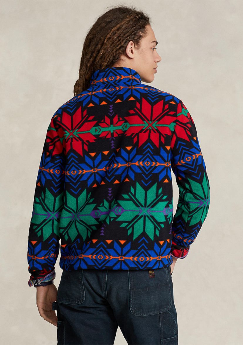 Snowflake Brushed Fleece Pullover Sweatshirt
