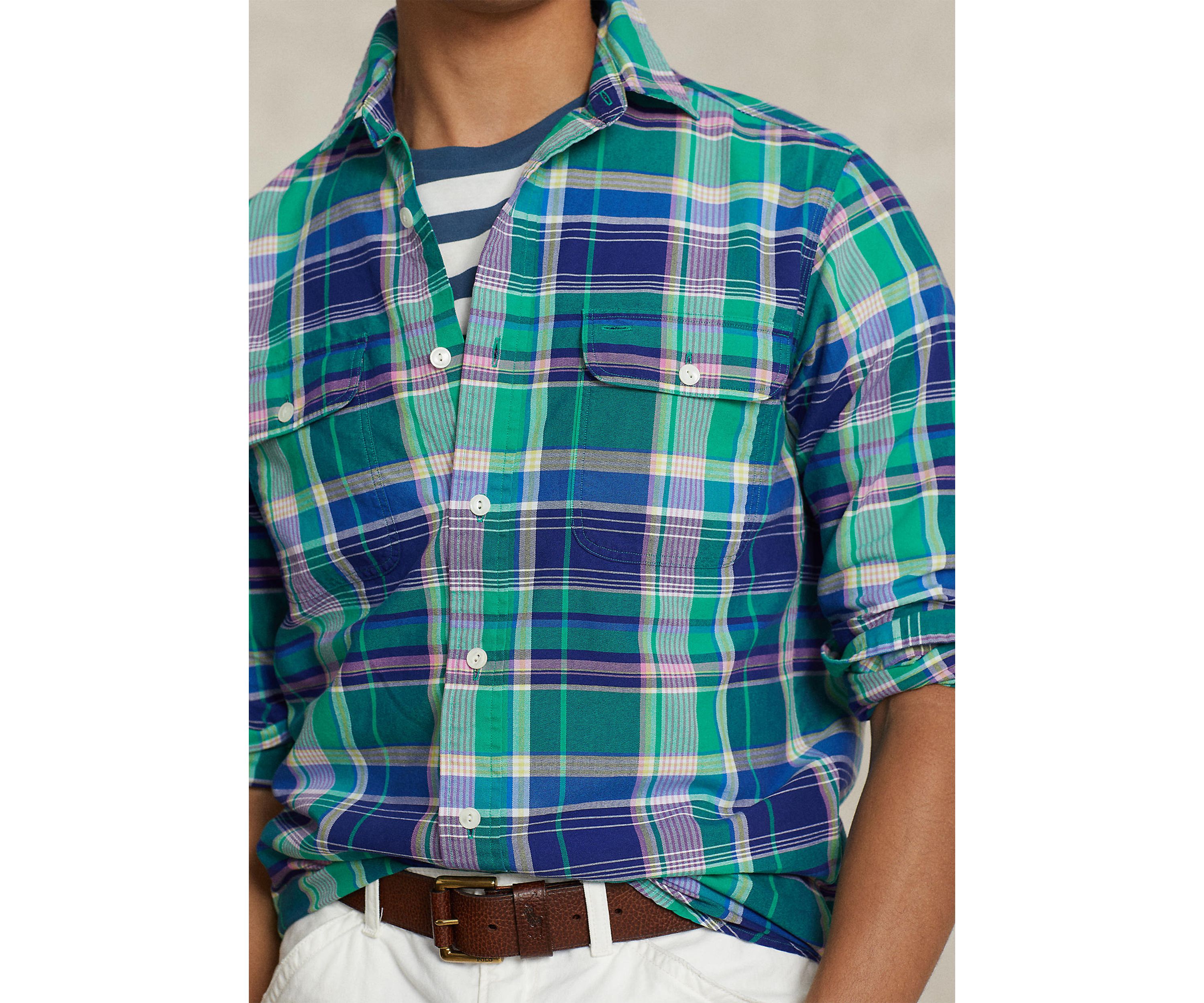 Classic Fit Plaid Oxford Workshirt