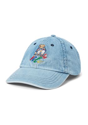 Fish Bone Embroidered Denim Baseball Cap For Men, Women, And Kids