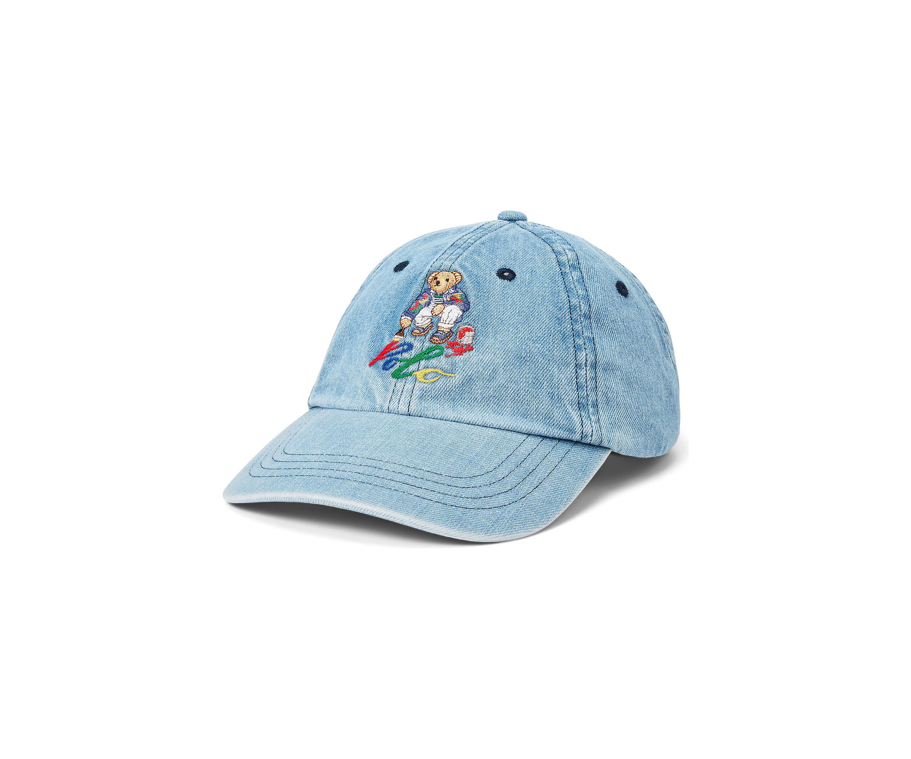 Polo Bear Denim Ball Cap