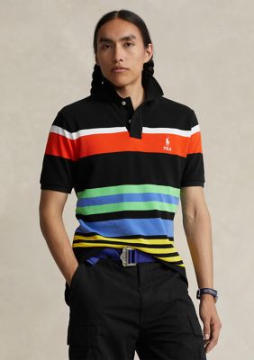 Polo Ralph Lauren Men's Classic Fit Striped Mesh Polo Shirt