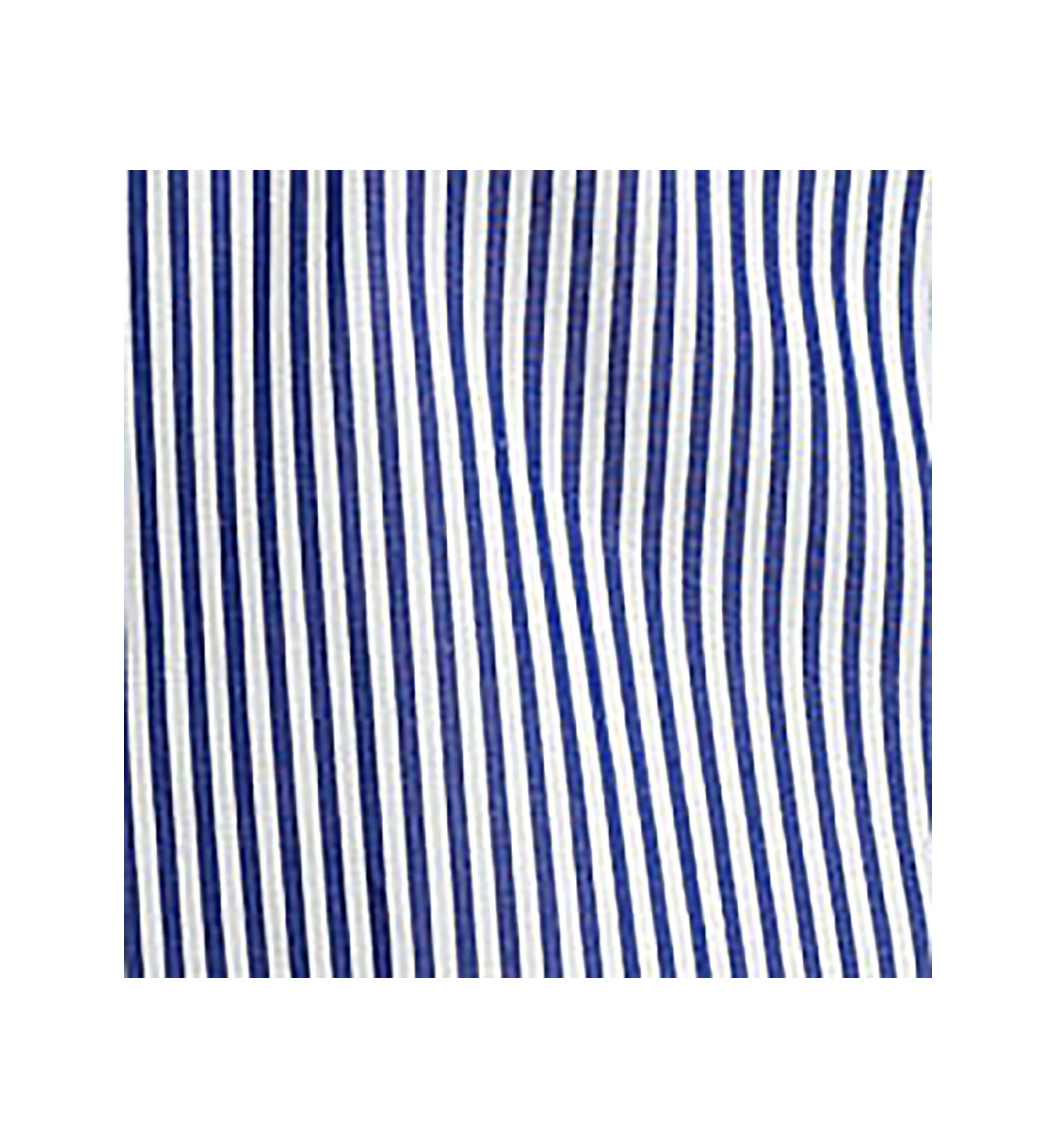 Classic Fit Striped Stretch Poplin Shirt