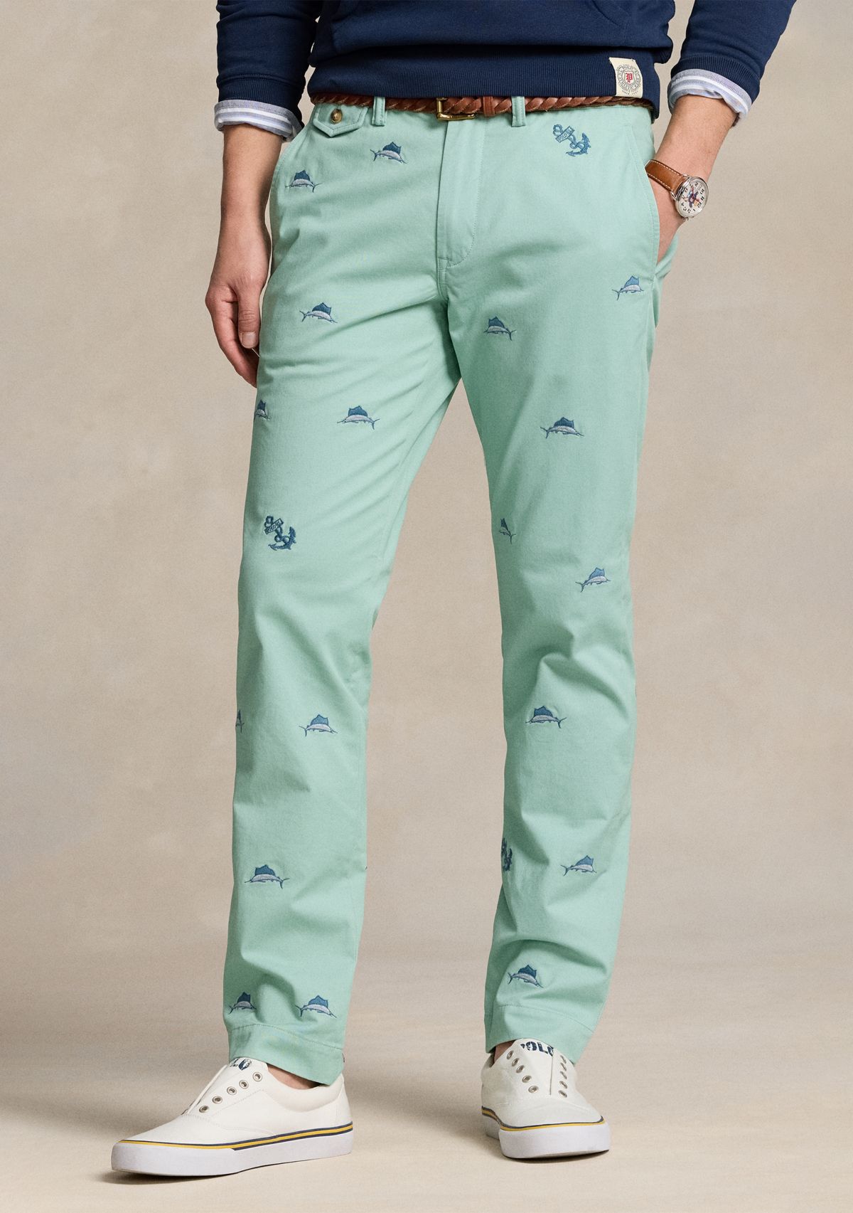 Stretch Straight Fit Chino Pants