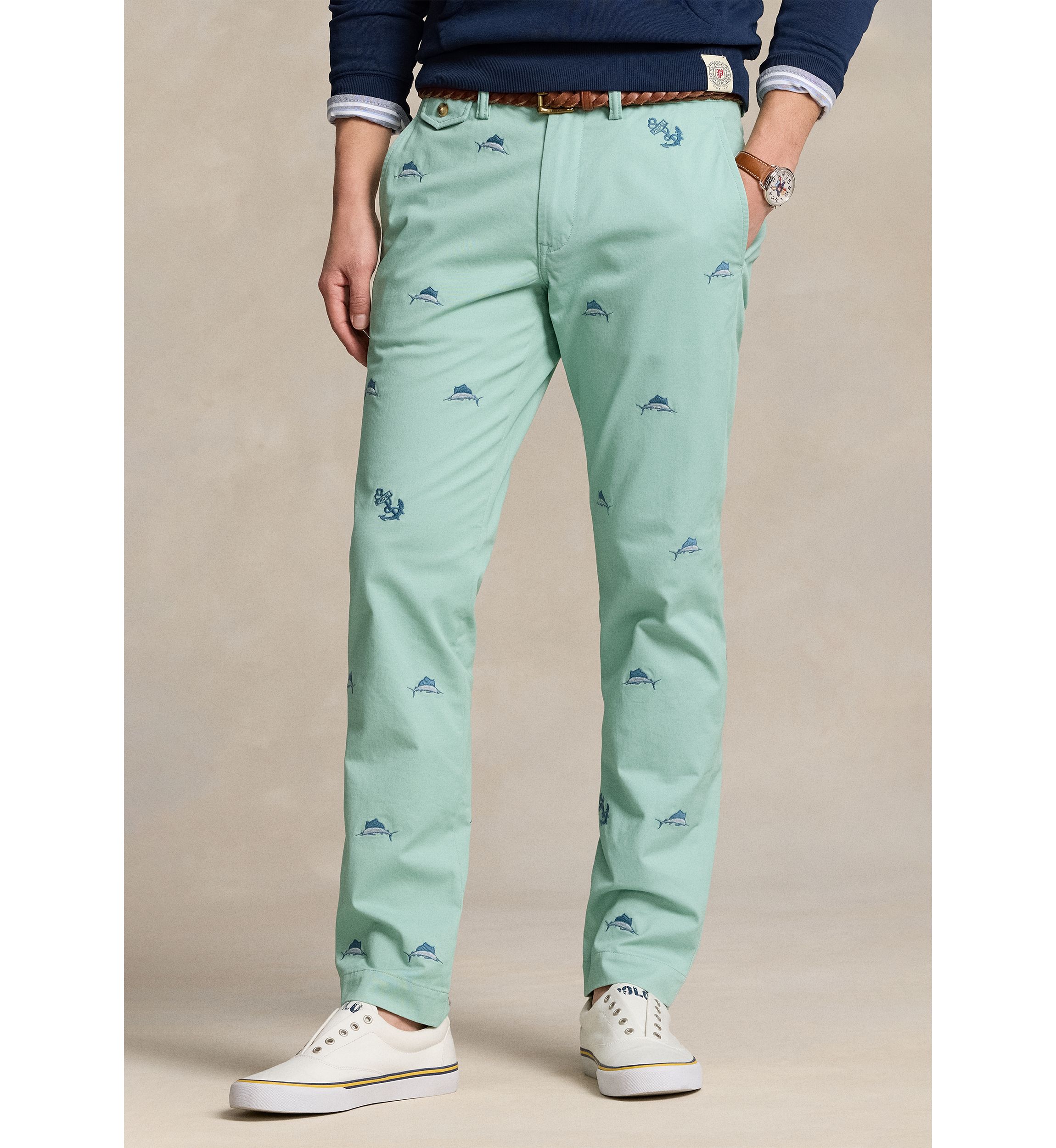 Stretch Straight Fit Chino Pants