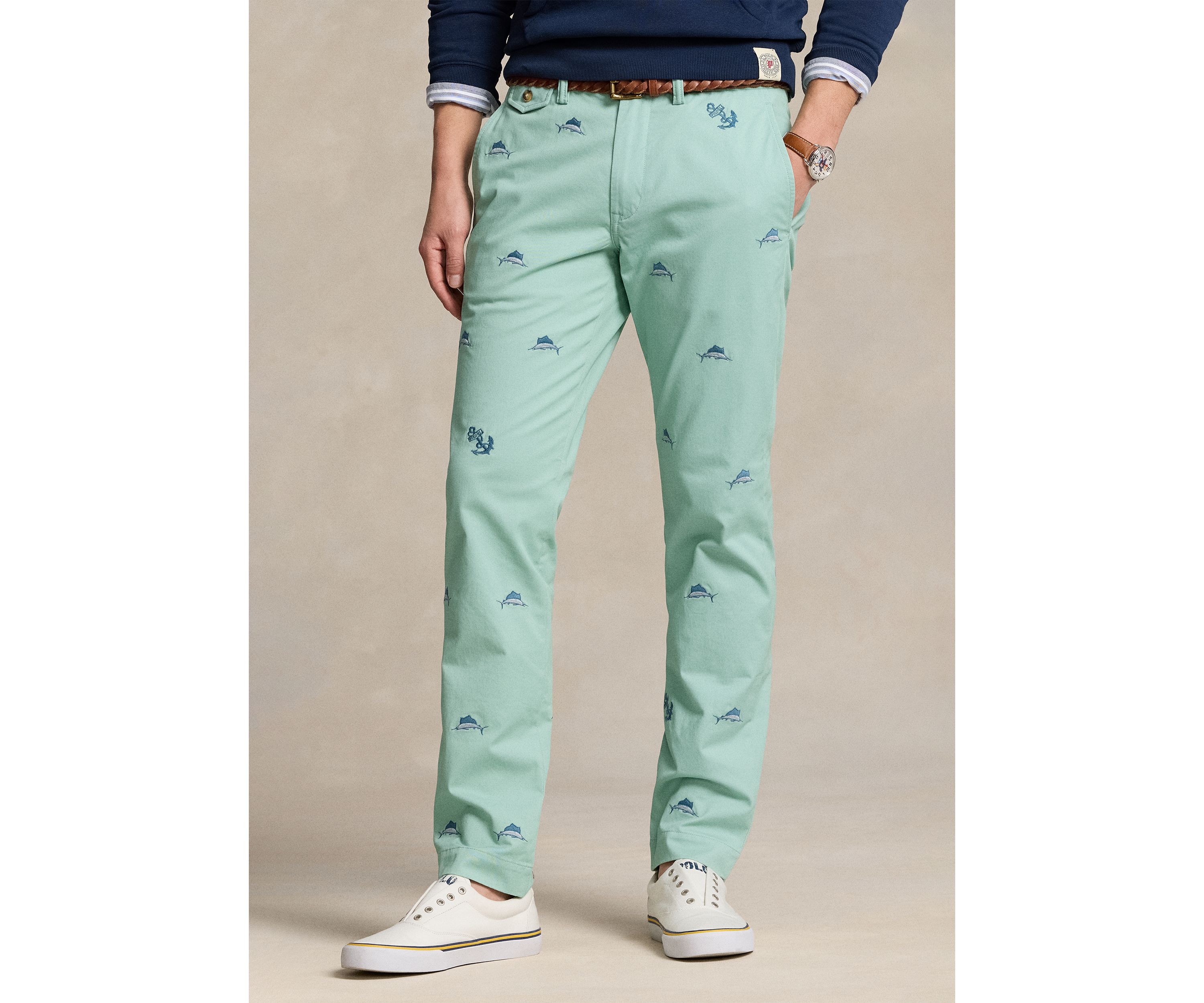 Stretch Straight Fit Chino Pants