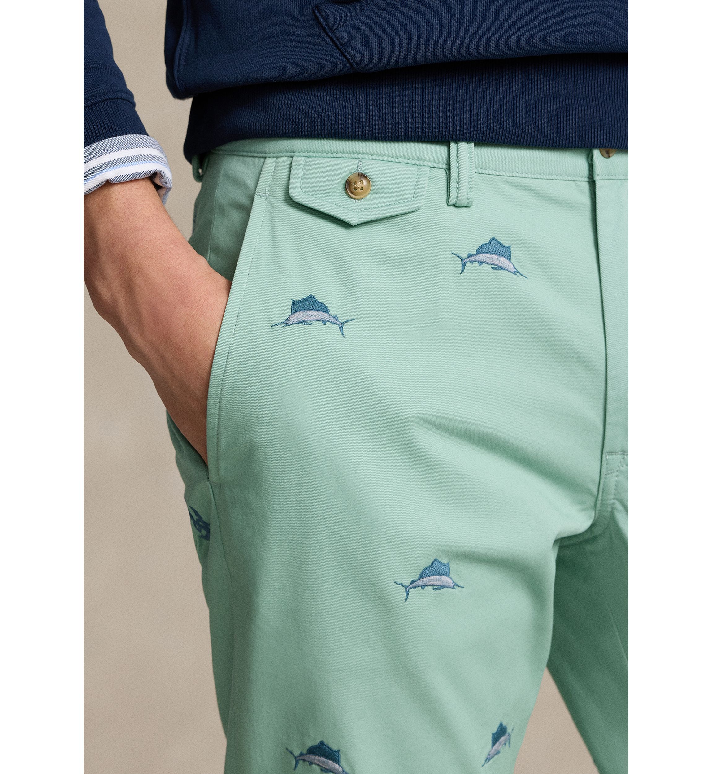 Stretch Straight Fit Chino Pants