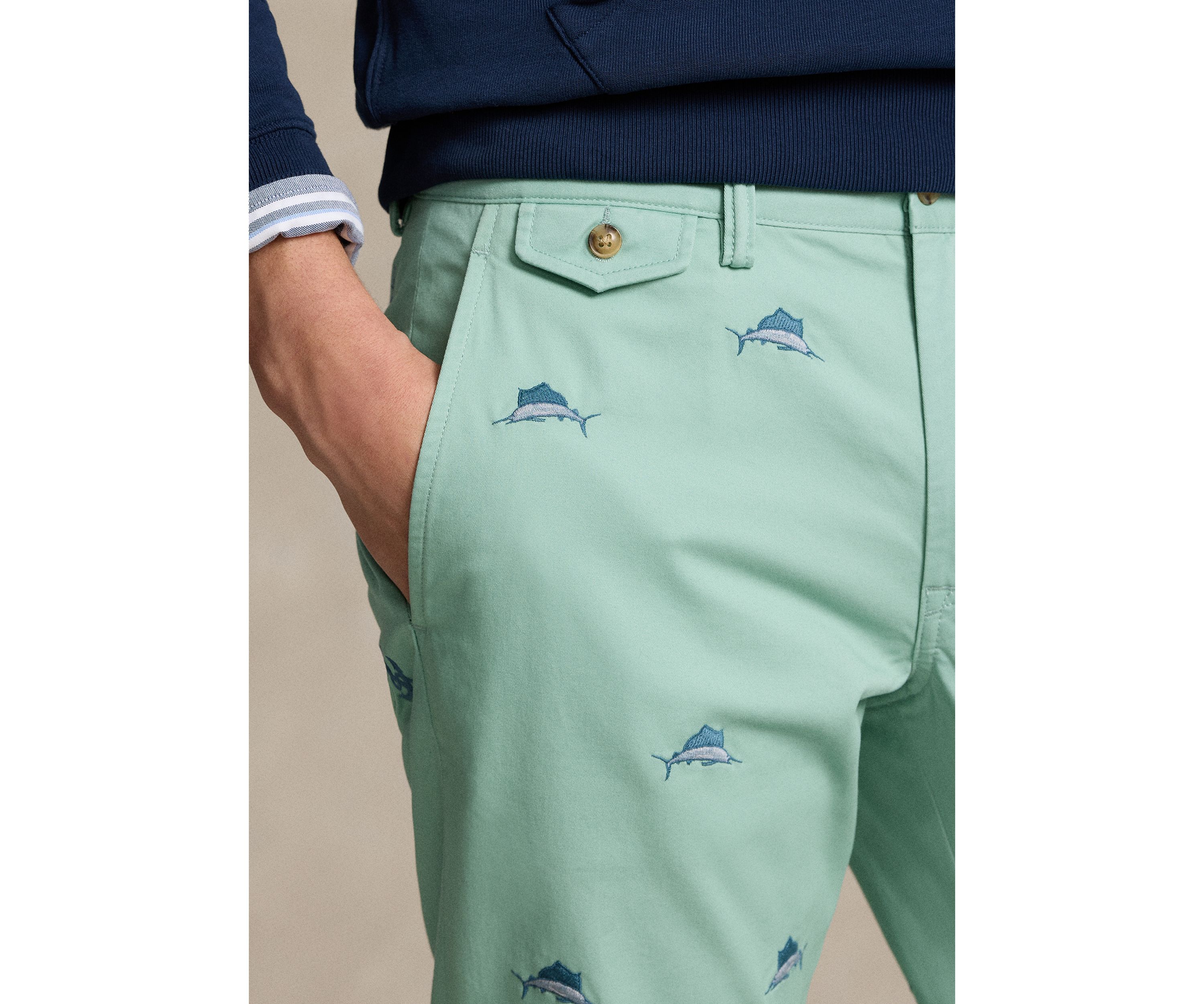 Stretch Straight Fit Chino Pants