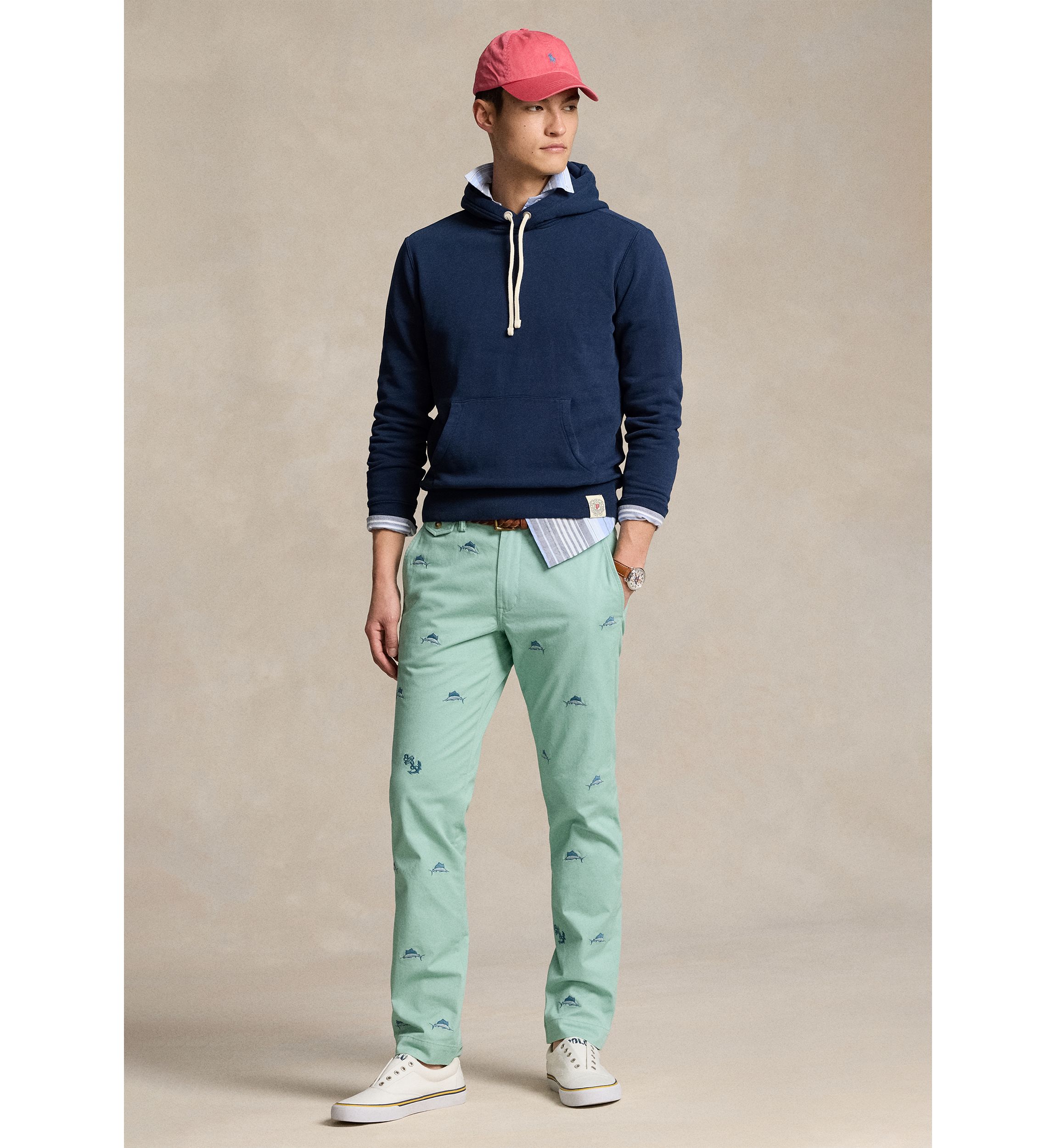 Stretch Straight Fit Chino Pants