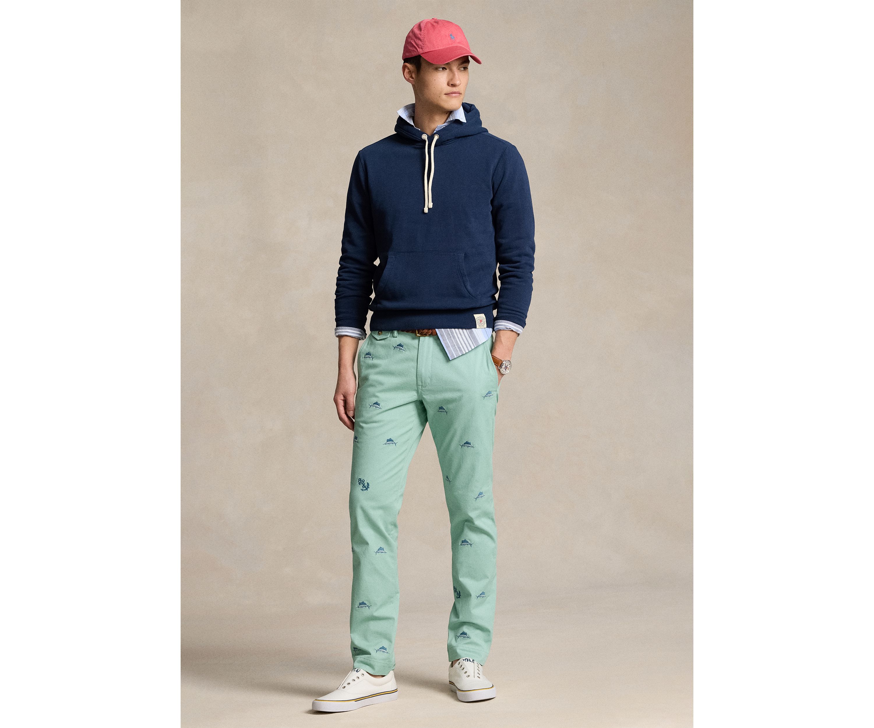 Stretch Straight Fit Chino Pants