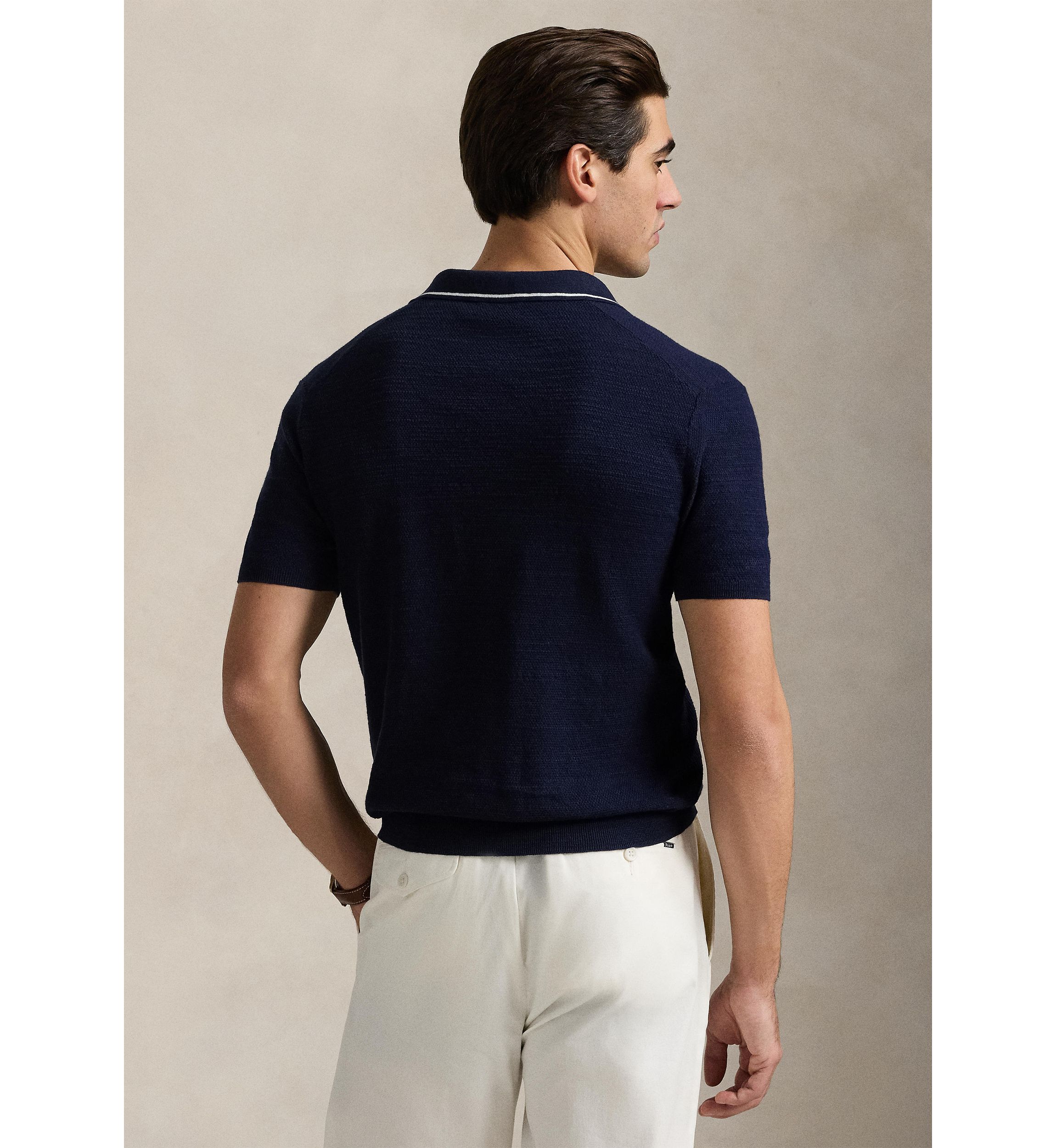 Textured Cotton Linen Sweater