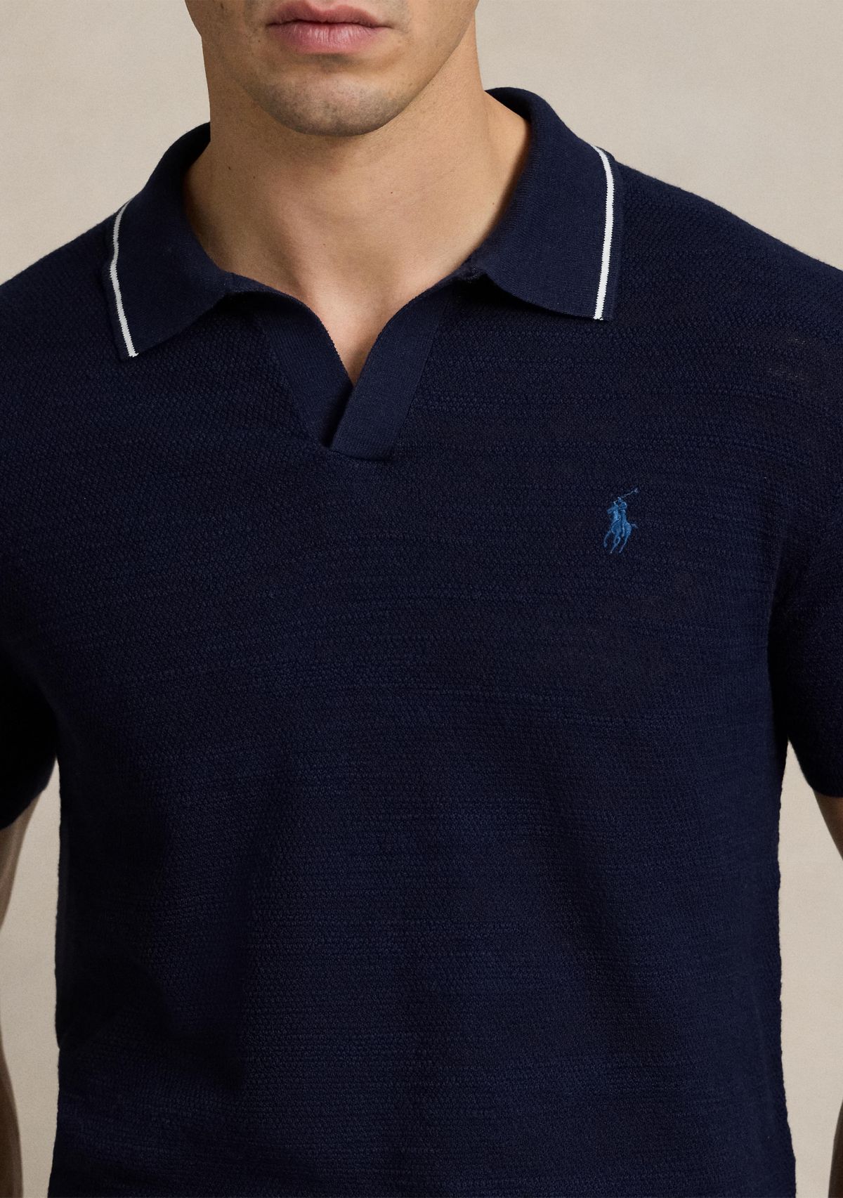 Textured Cotton Linen Sweater