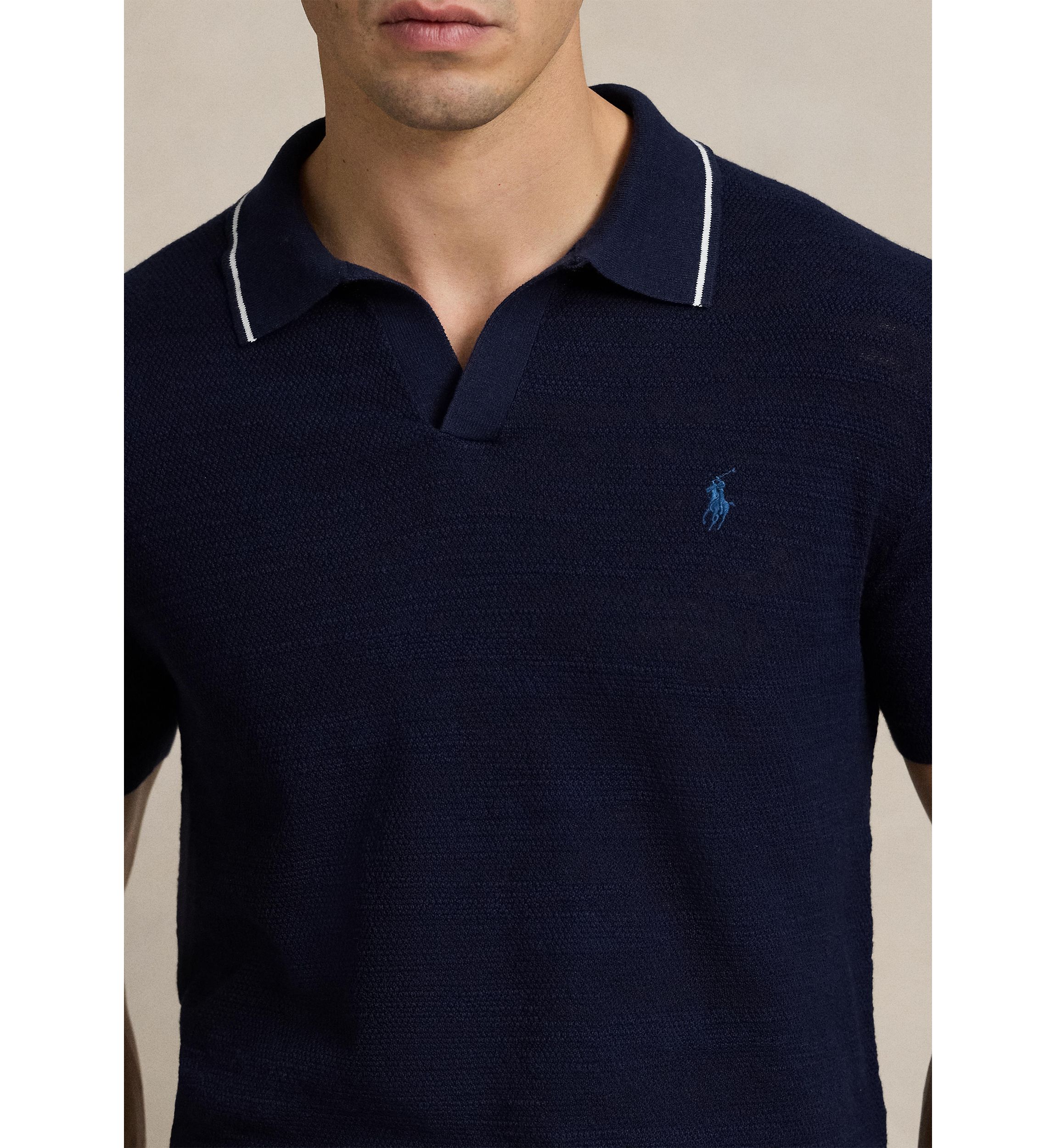 Textured Cotton Linen Sweater