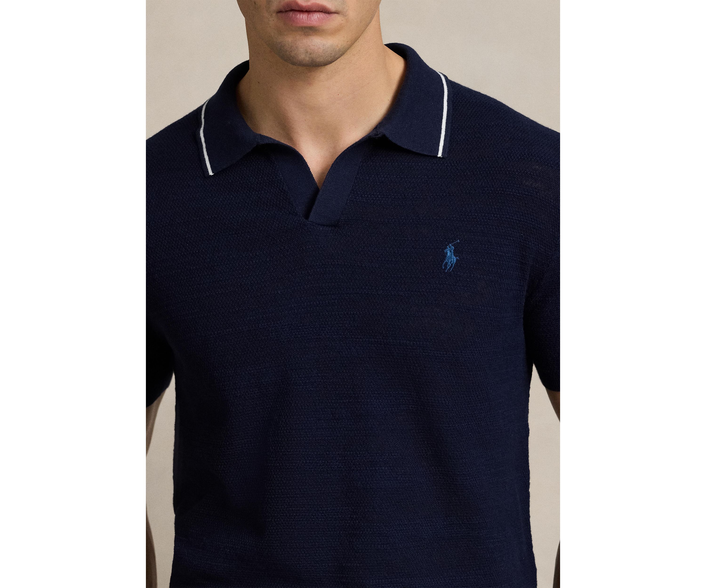 Textured Cotton Linen Sweater