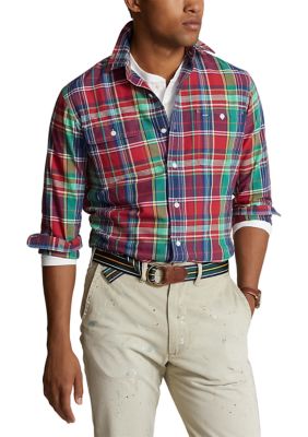 Polo Ralph Lauren Classic Fit Plaid Oxford Workshirt | belk