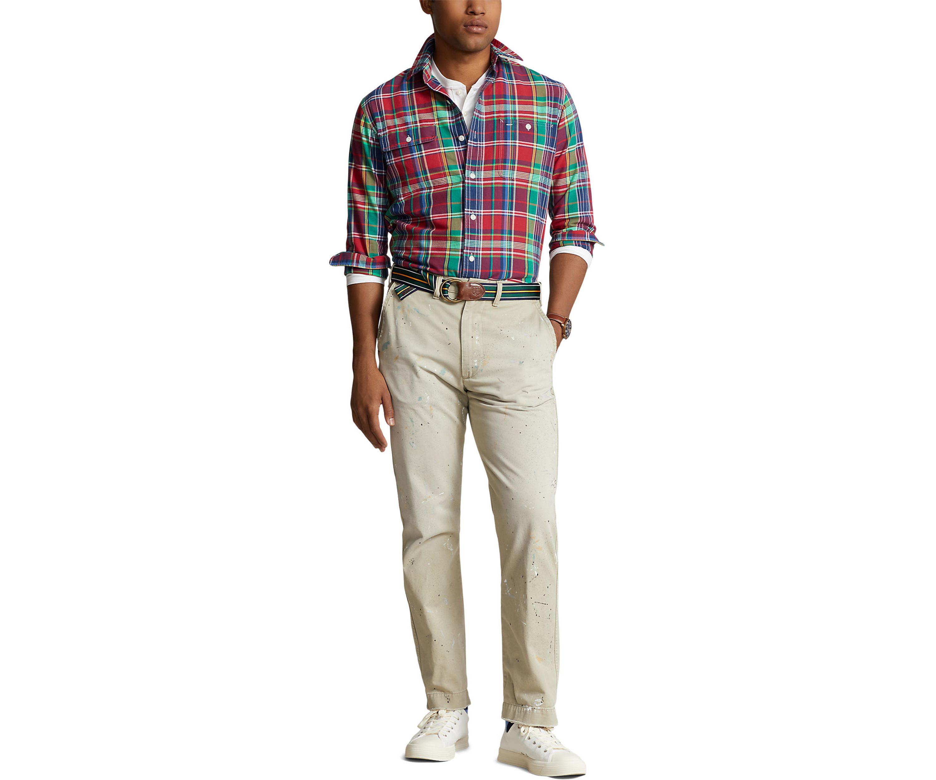Classic Fit Plaid Oxford Workshirt