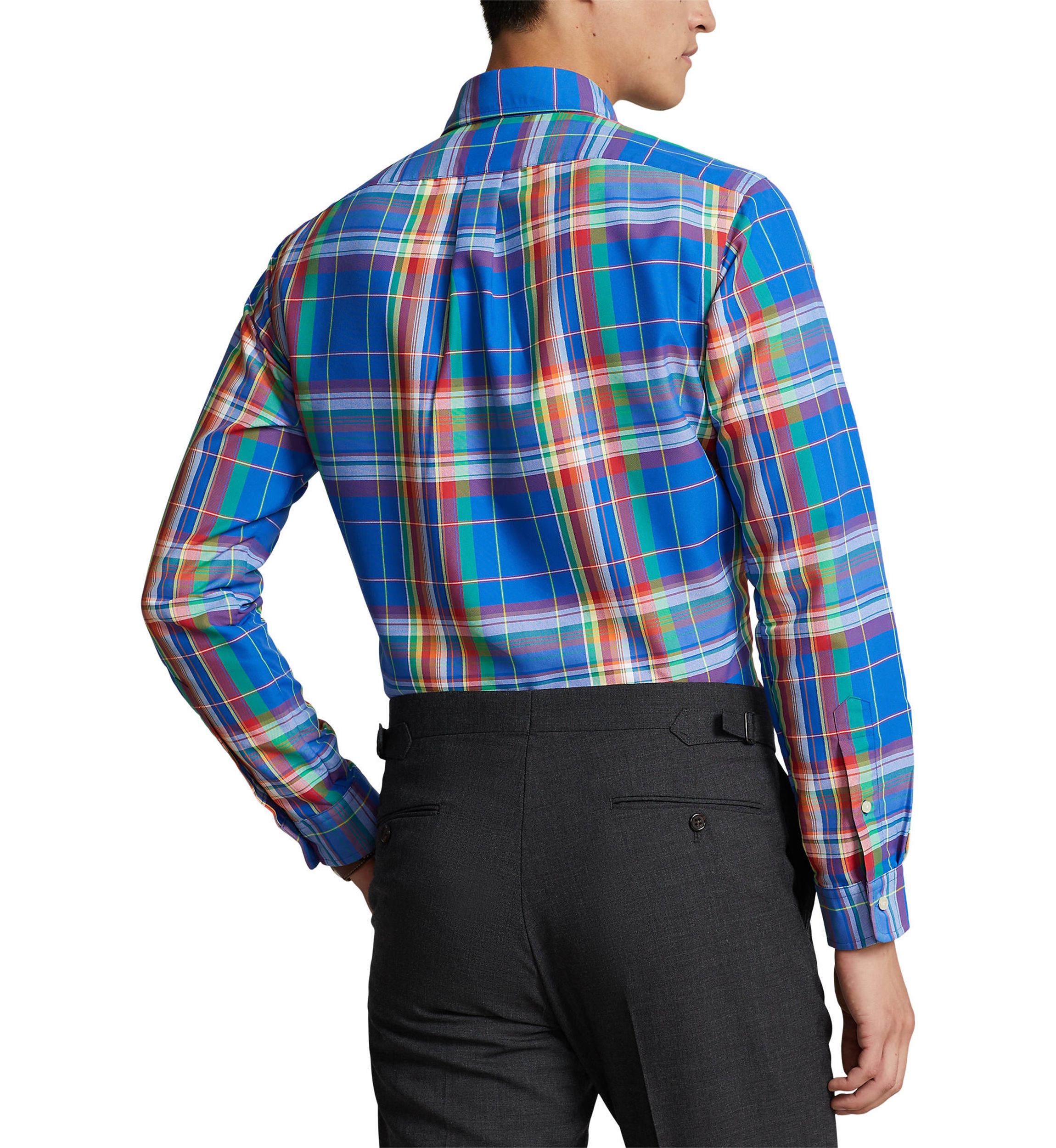 Classic Fit Plaid Oxford Shirt
