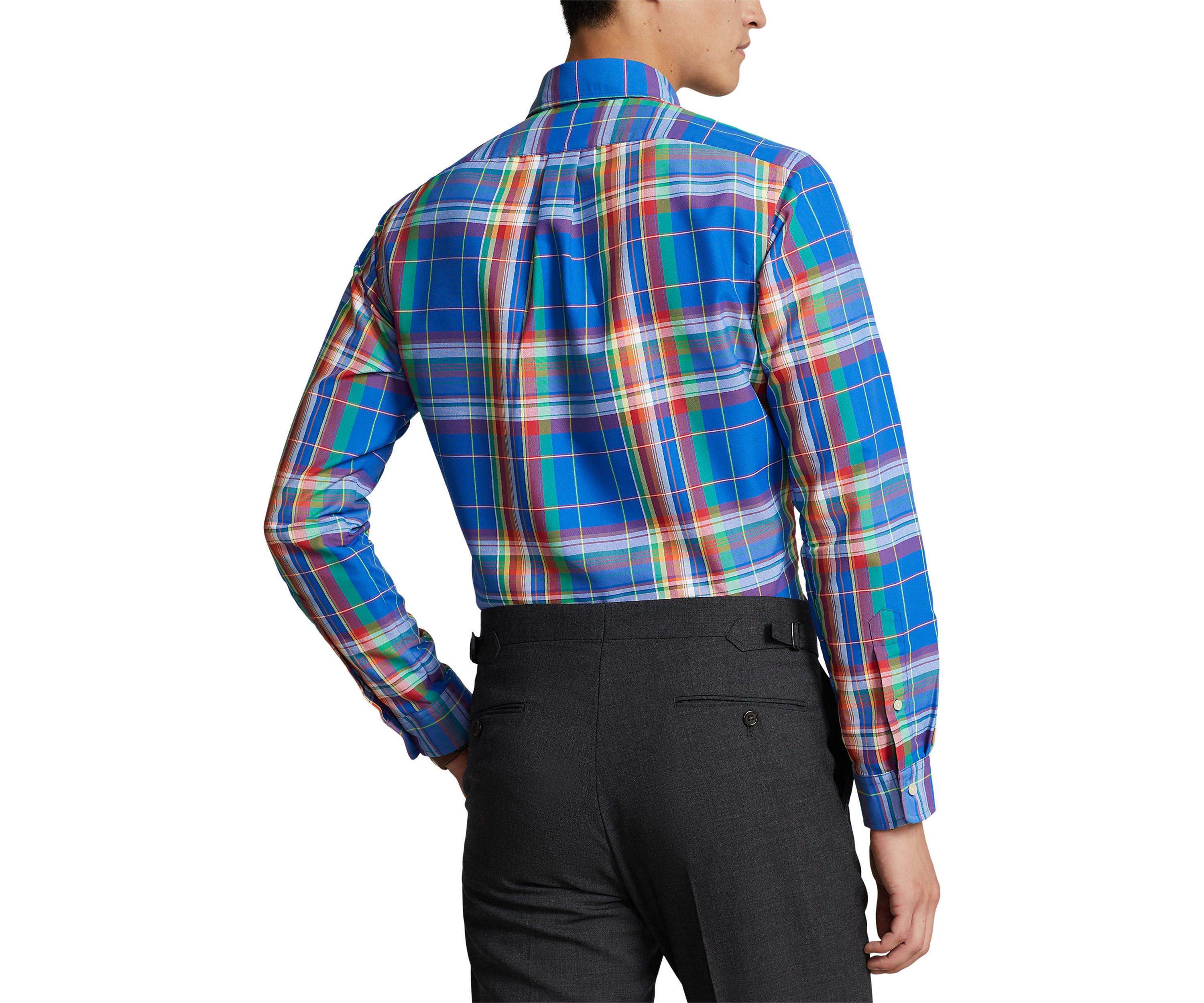 Classic Fit Plaid Oxford Shirt
