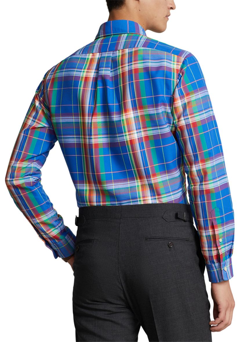 Classic Fit Plaid Oxford Shirt