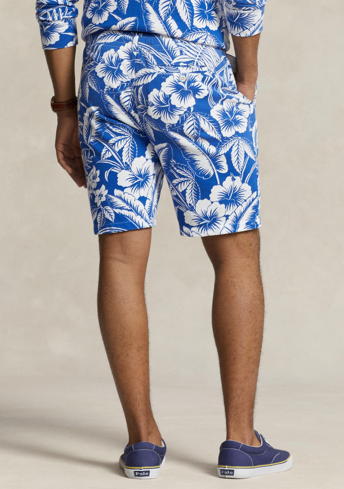 Monstera Print Spa Terry Shorts