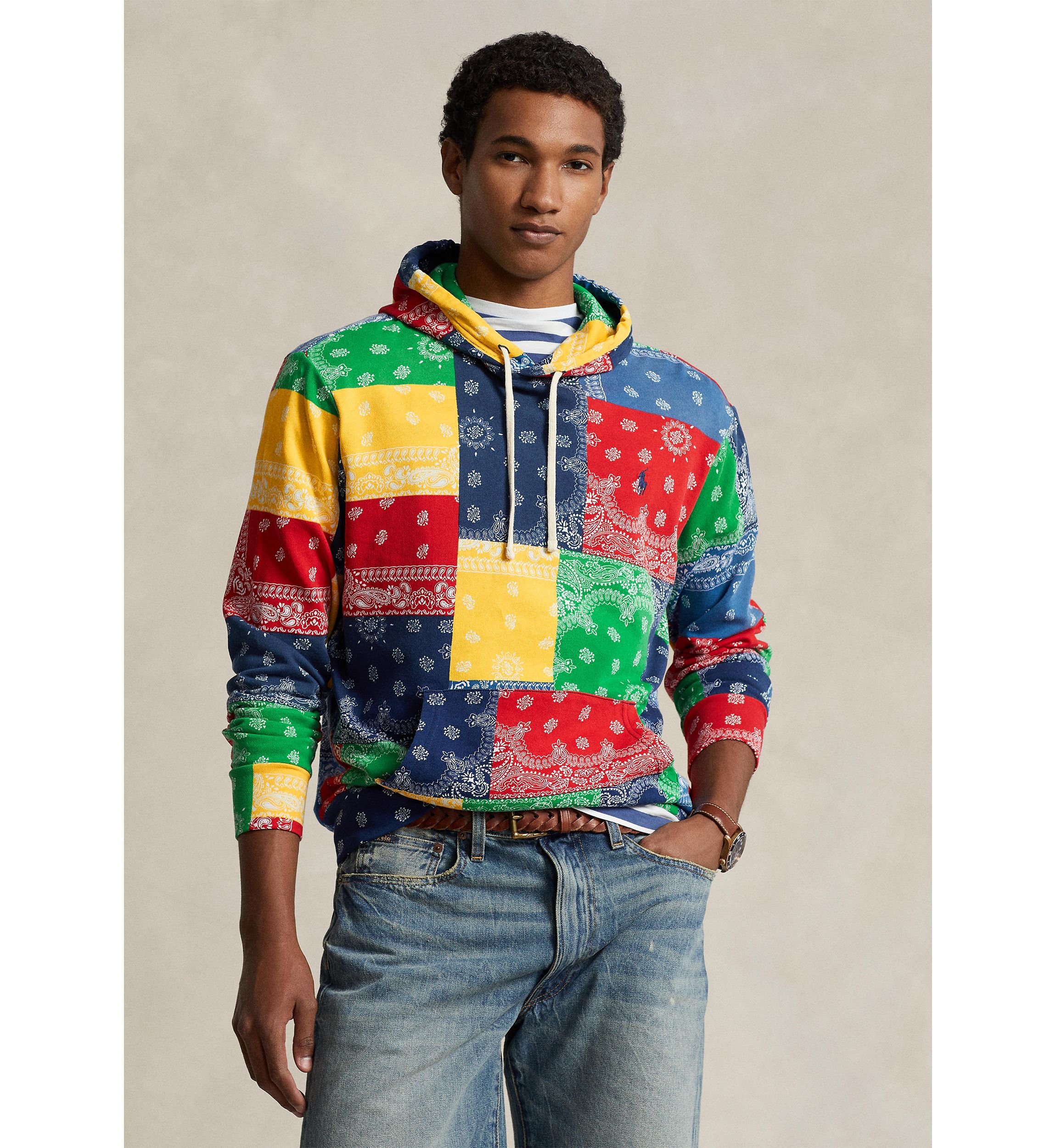 Patchwork Spa Terry Hoodie