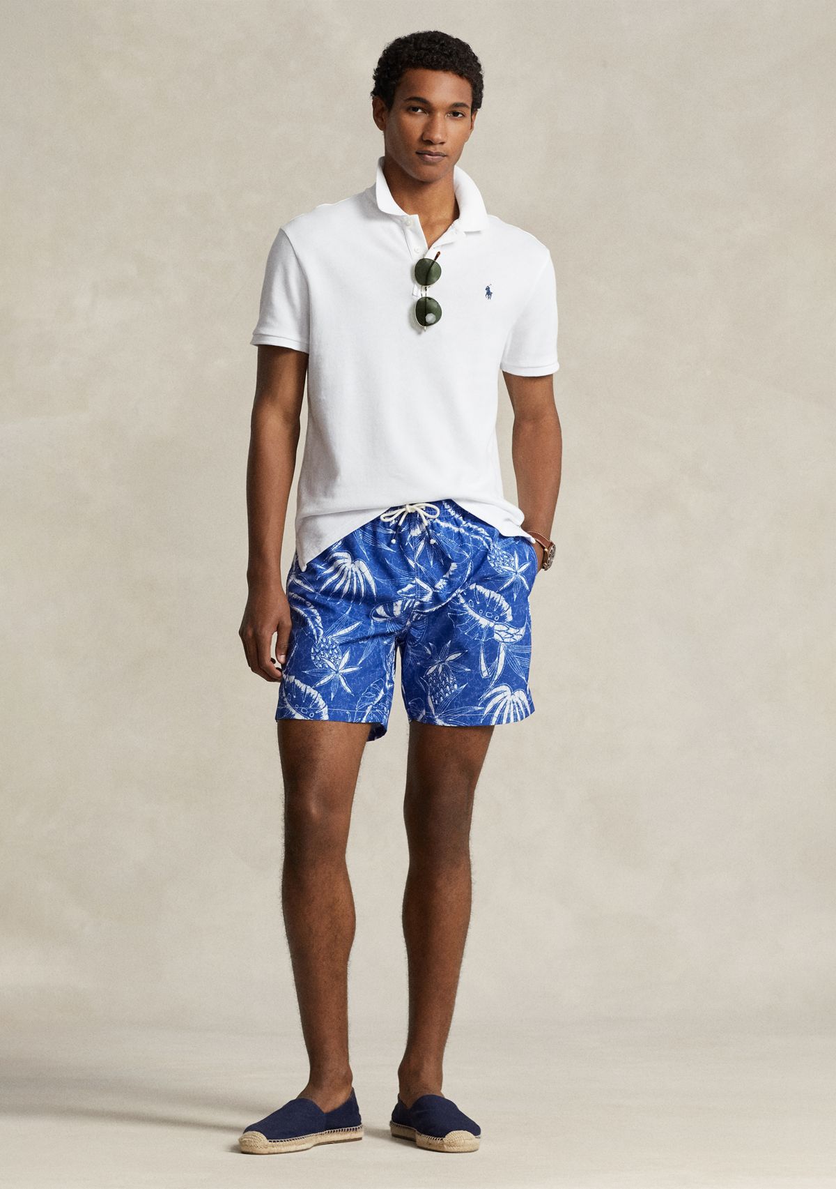 5.75-Inch Hoffman Print Swim Trunks