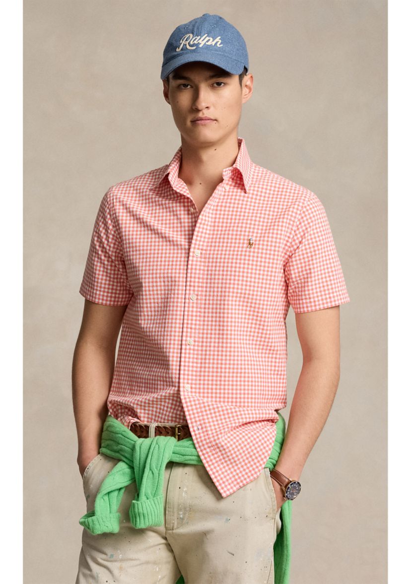 Classic Fit Plaid Oxford Shirt