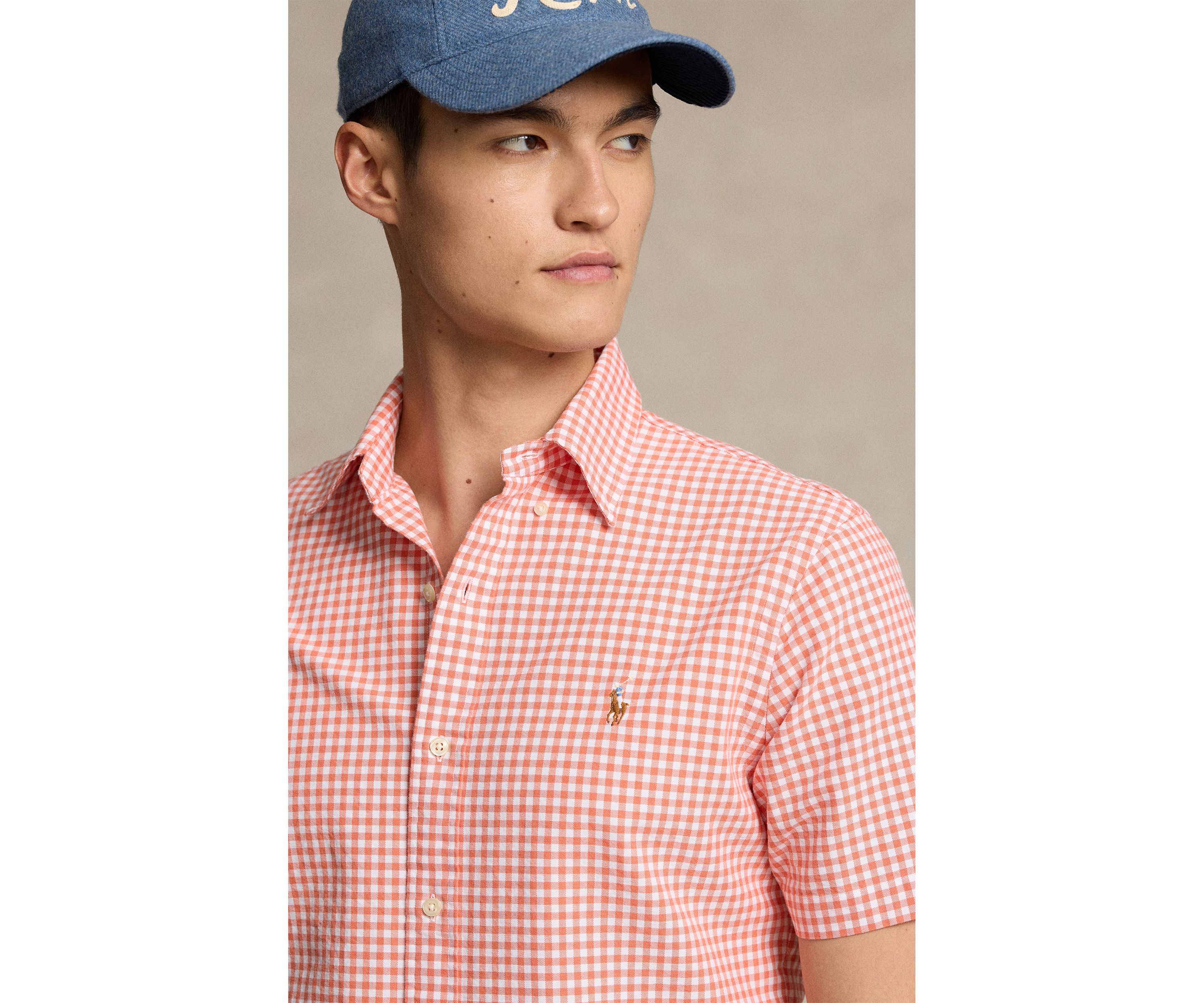 Classic Fit Plaid Oxford Shirt