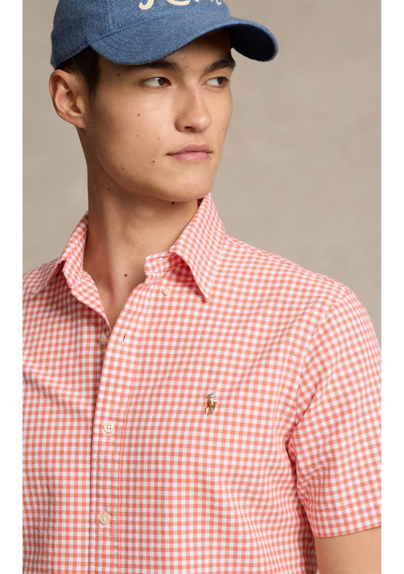 Classic Fit Plaid Oxford Shirt