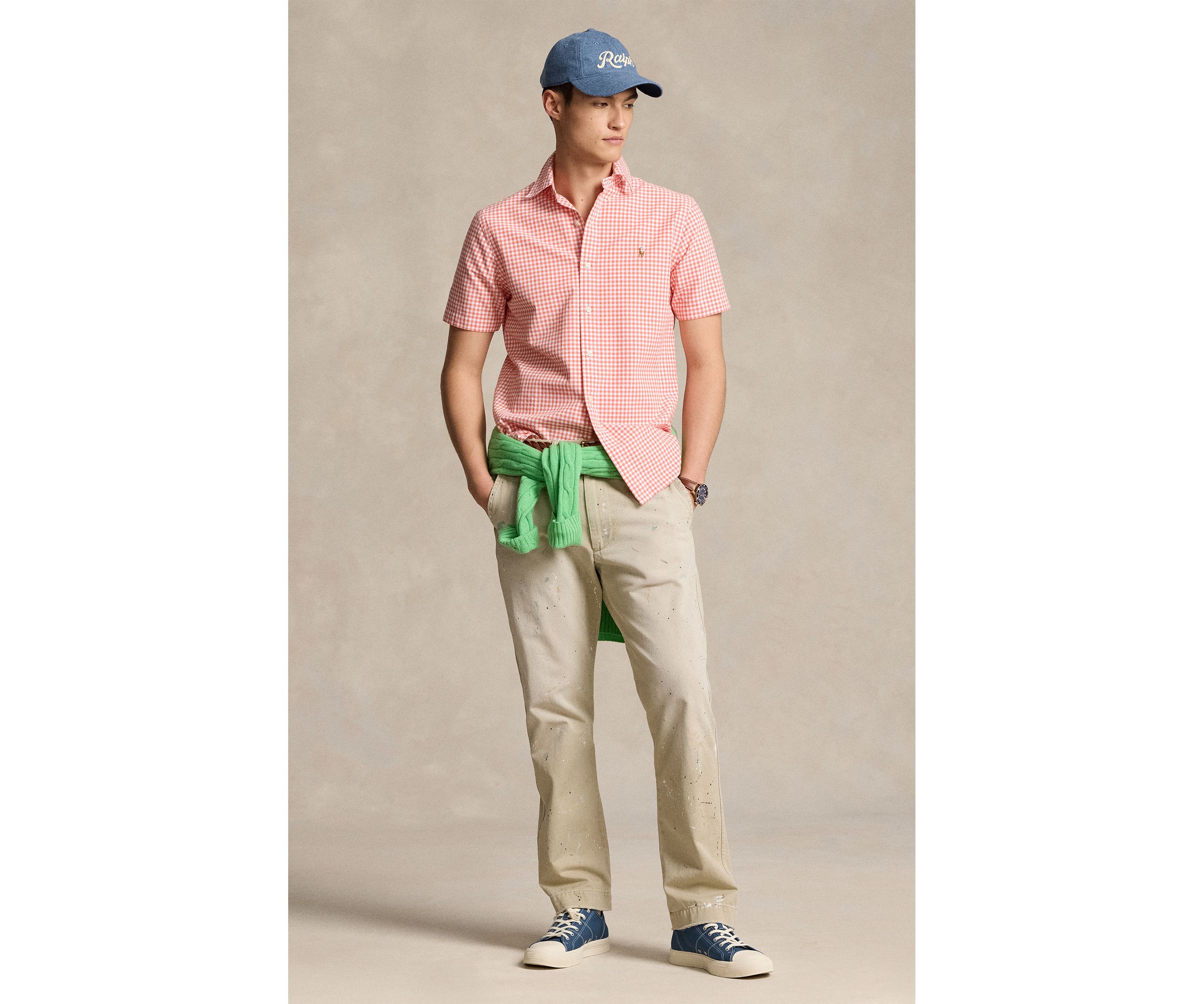 Classic Fit Plaid Oxford Shirt