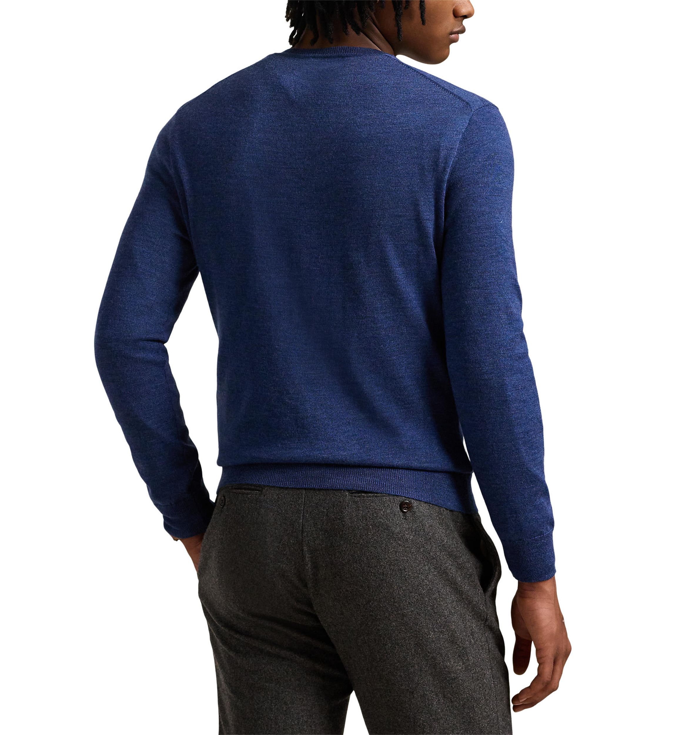 Washable Wool V-Neck Sweater