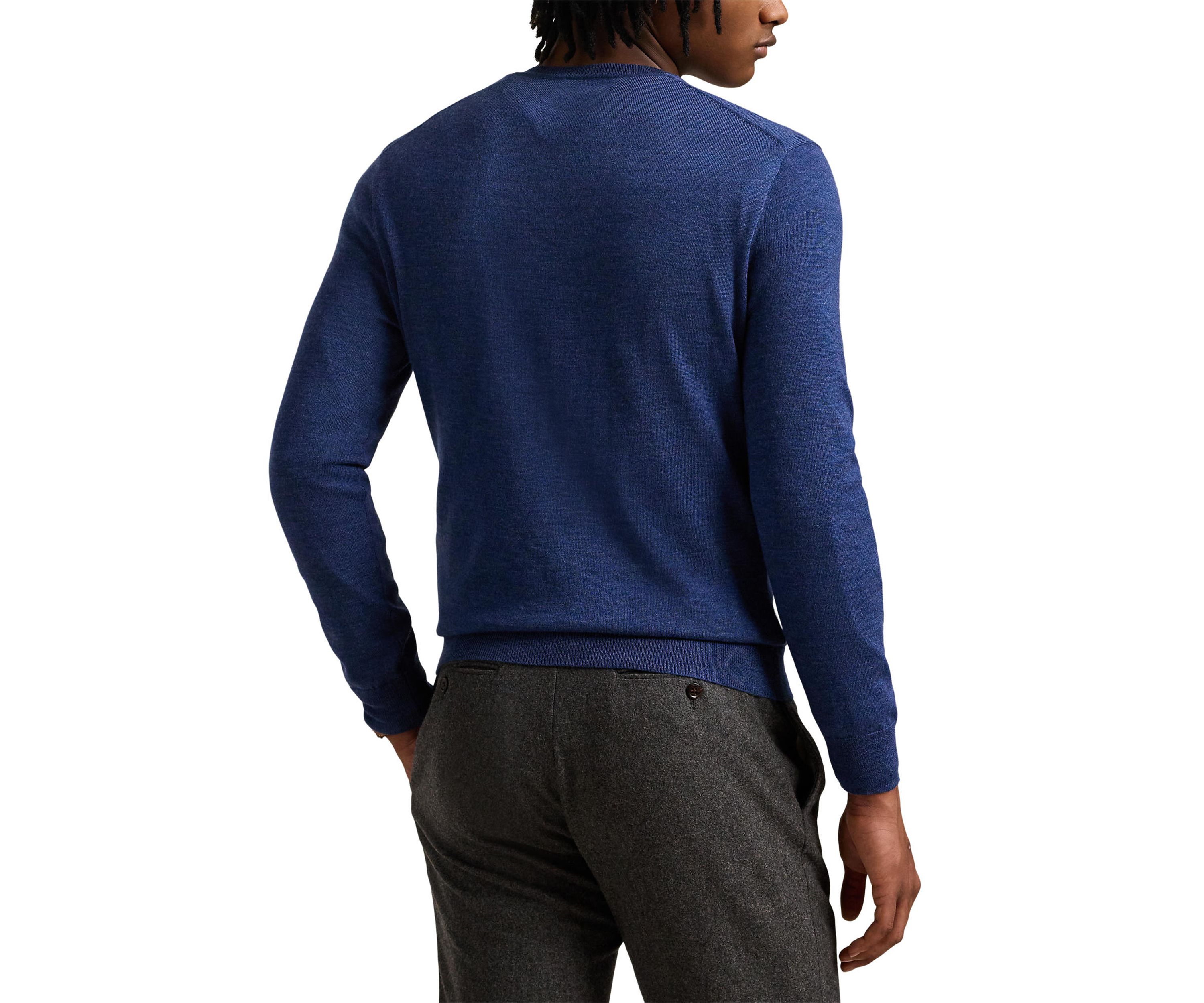 Washable Wool V-Neck Sweater