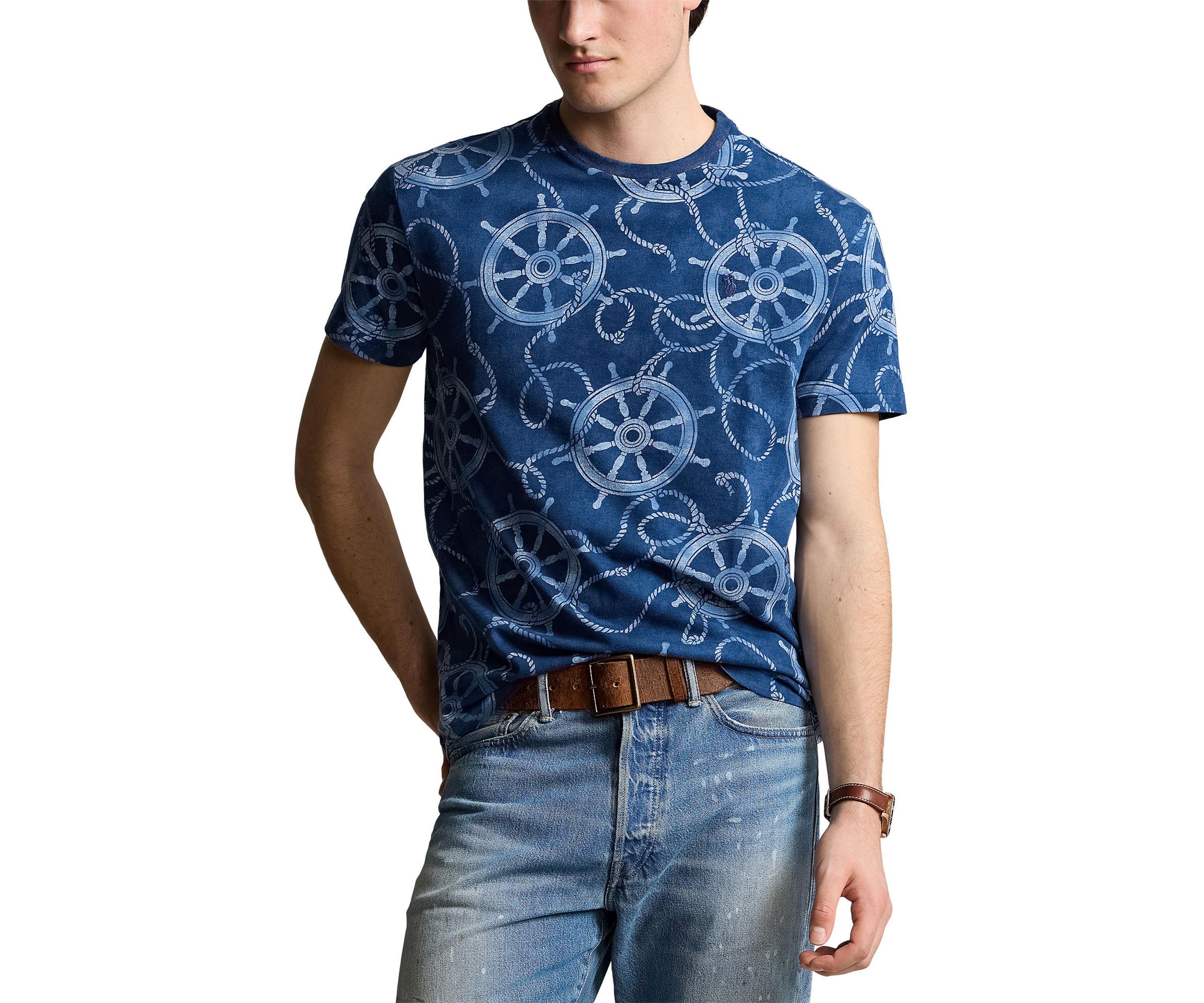 Classic Fit Nautical Jersey T-Shirt