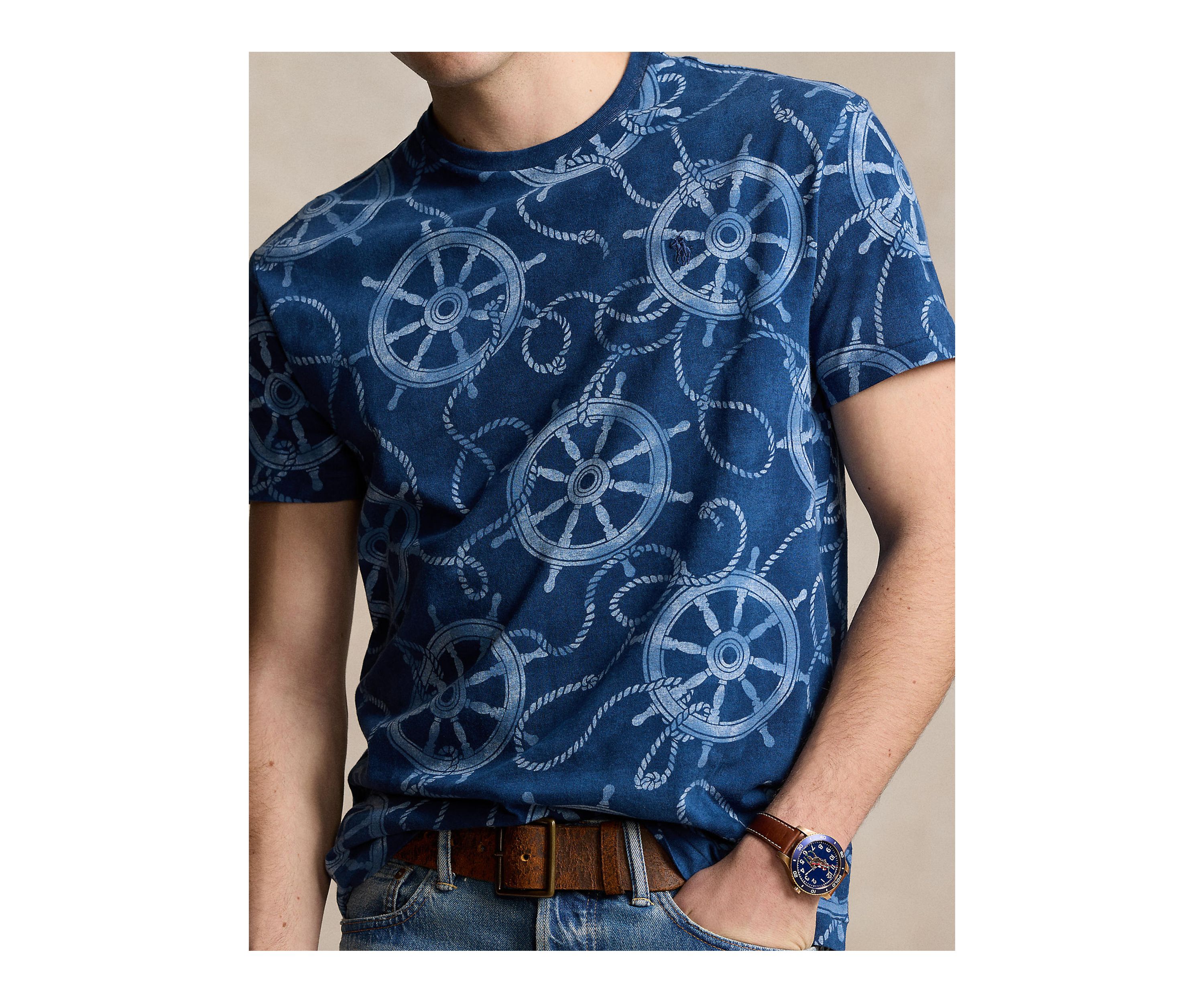 Classic Fit Nautical Jersey T-Shirt