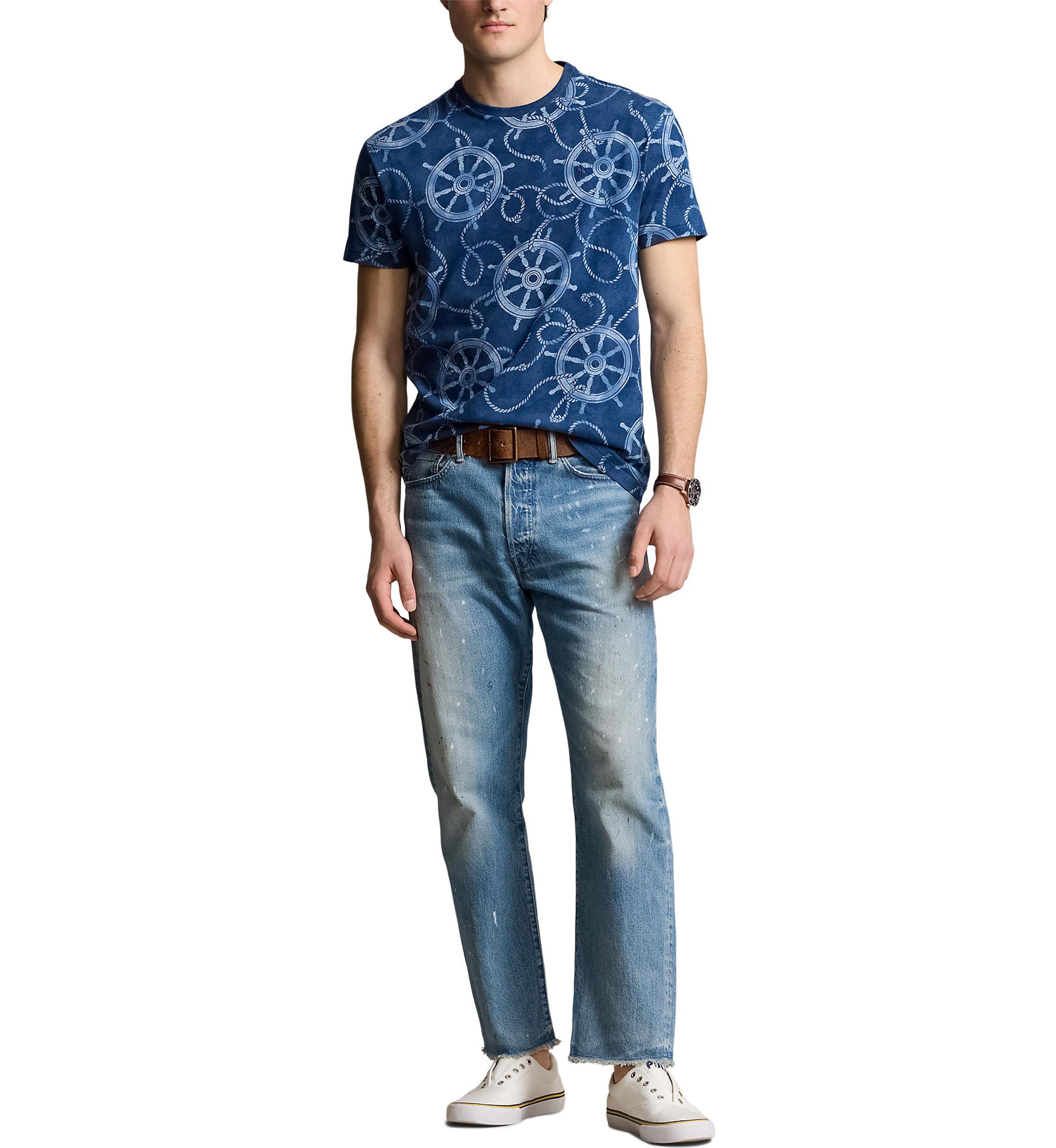 Classic Fit Nautical Jersey T-Shirt