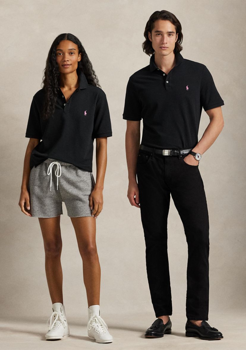 Pink Pony Stretch Mesh Polo Shirt